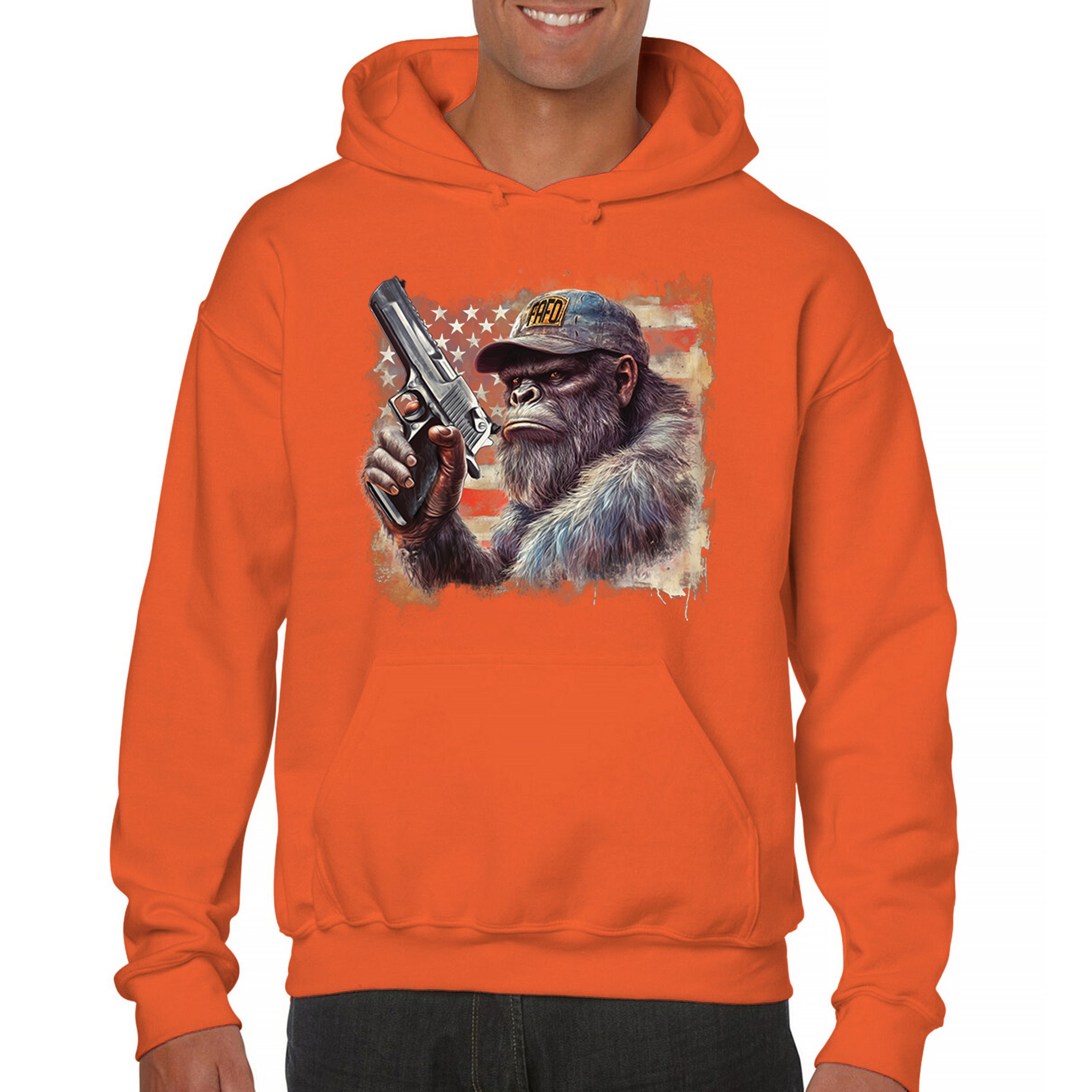 FAFO Bigfoot Sweatshirt F Around and Find Out American 2nd Amendment Hoodie - Picture 16 of 57