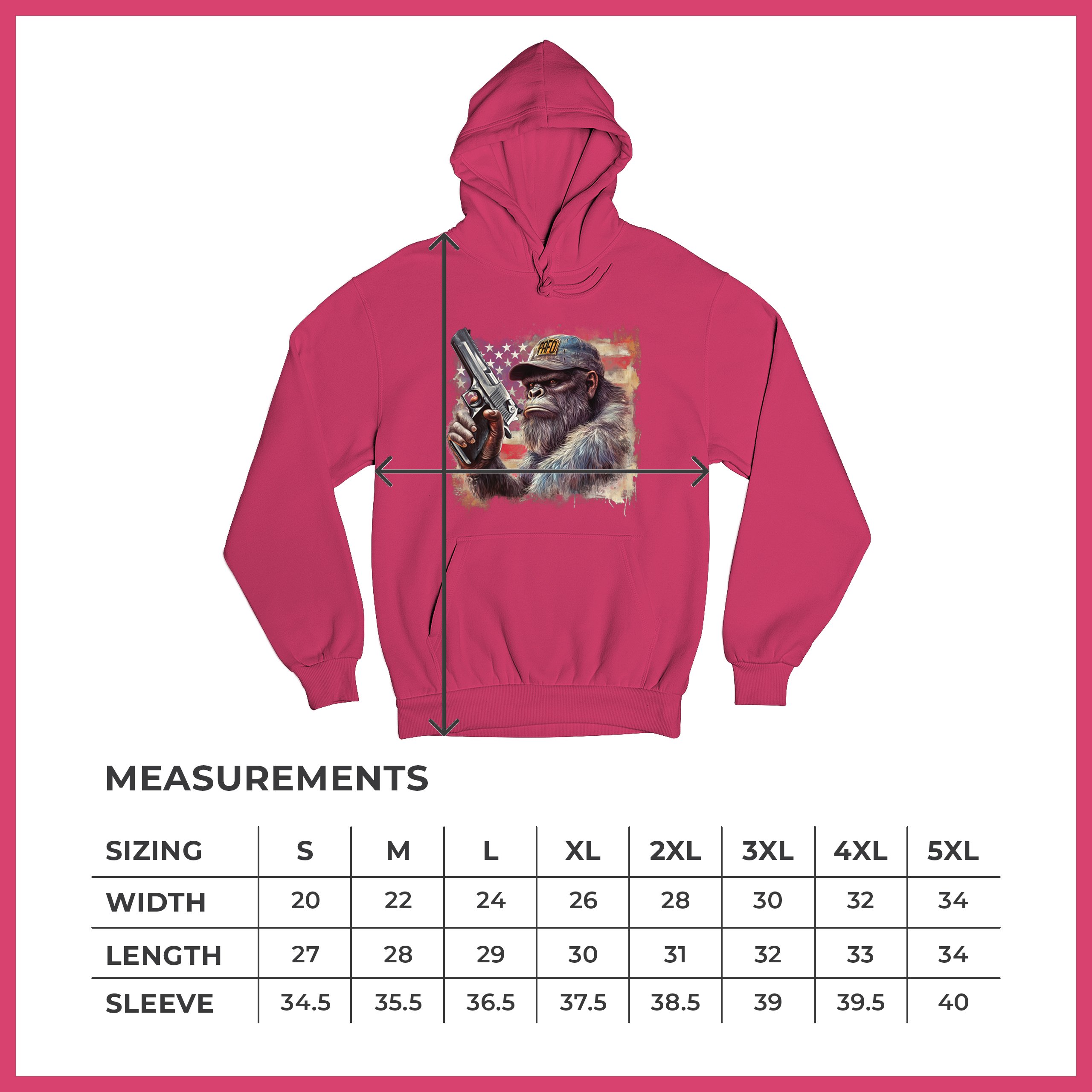 FAFO Bigfoot Sweatshirt F Around and Find Out American 2nd Amendment Hoodie - Picture 57 of 57