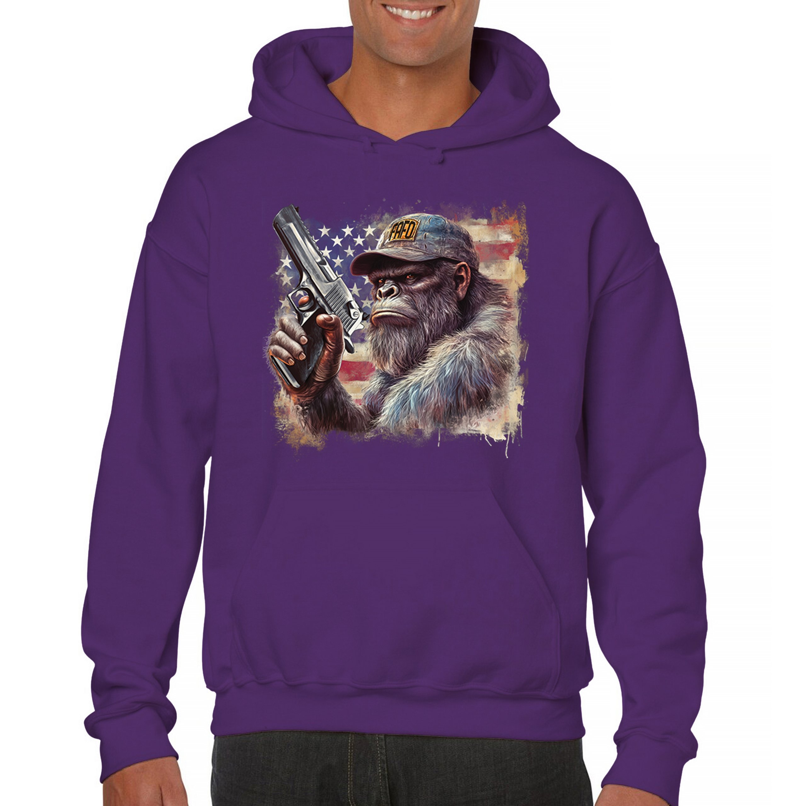 FAFO Bigfoot Sweatshirt F Around and Find Out American 2nd Amendment Hoodie - Picture 23 of 57