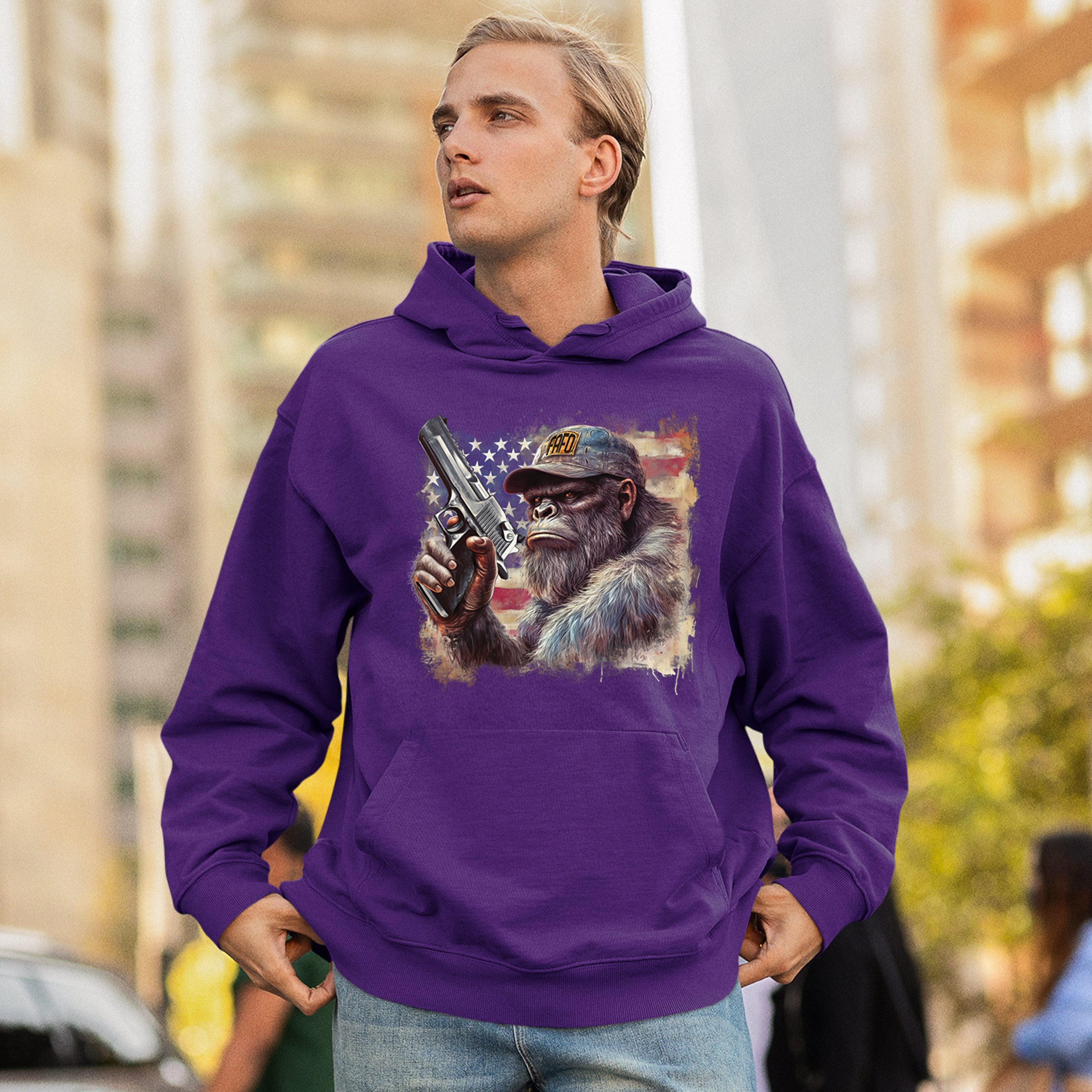 FAFO Bigfoot Sweatshirt F Around and Find Out American 2nd Amendment Hoodie - Picture 26 of 57