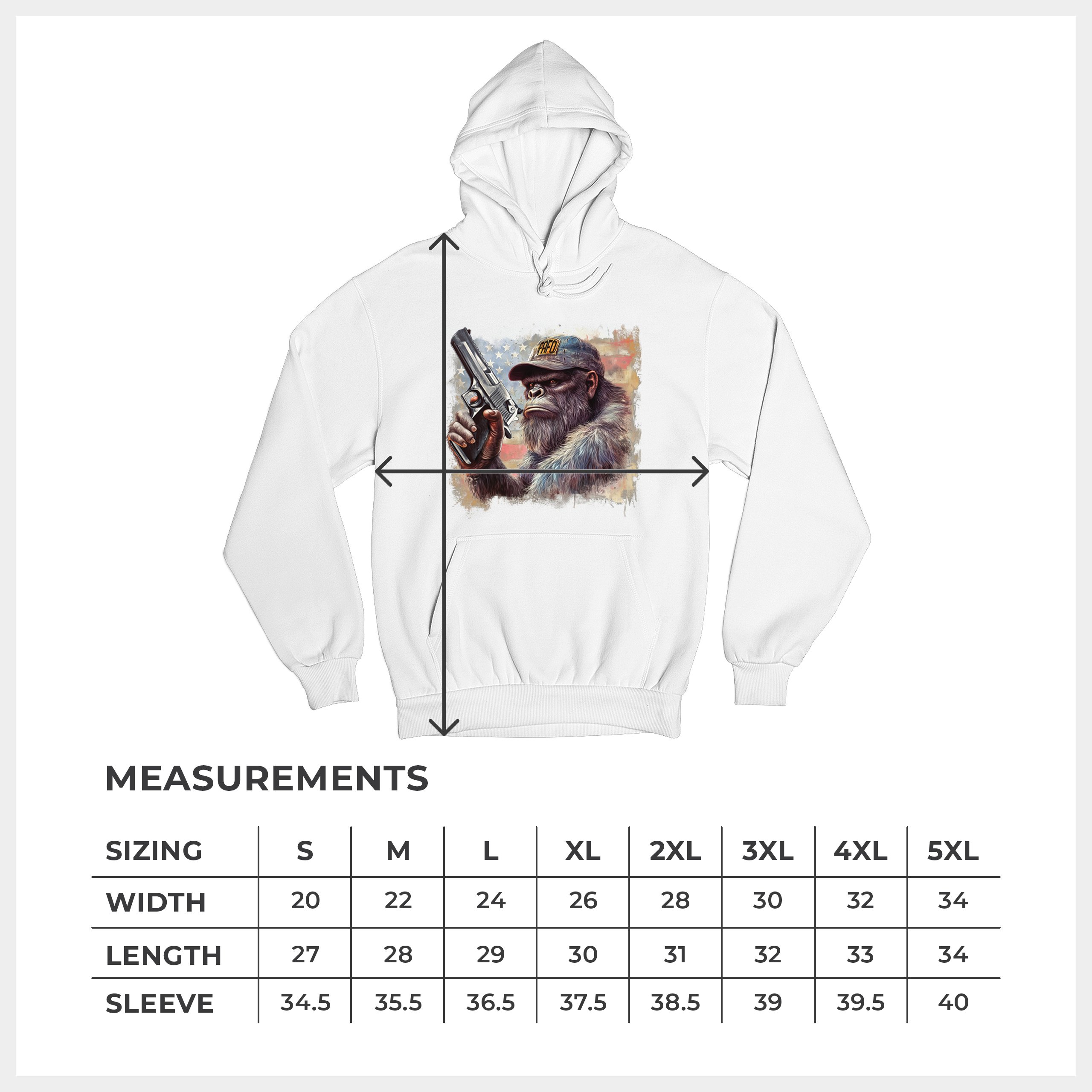 FAFO Bigfoot Sweatshirt F Around and Find Out American 2nd Amendment Hoodie - Picture 43 of 57
