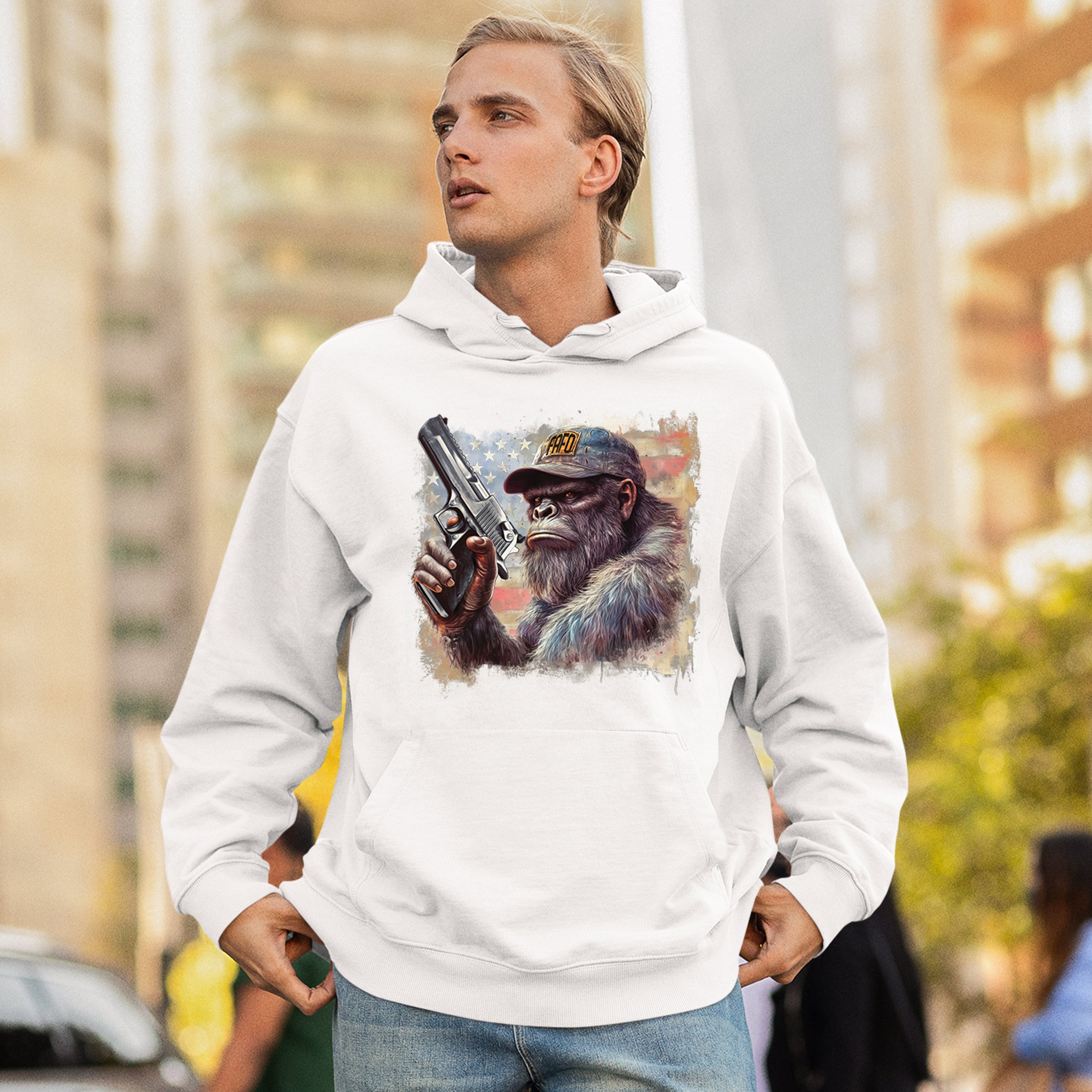 FAFO Bigfoot Sweatshirt F Around and Find Out American 2nd Amendment Hoodie - Picture 40 of 57