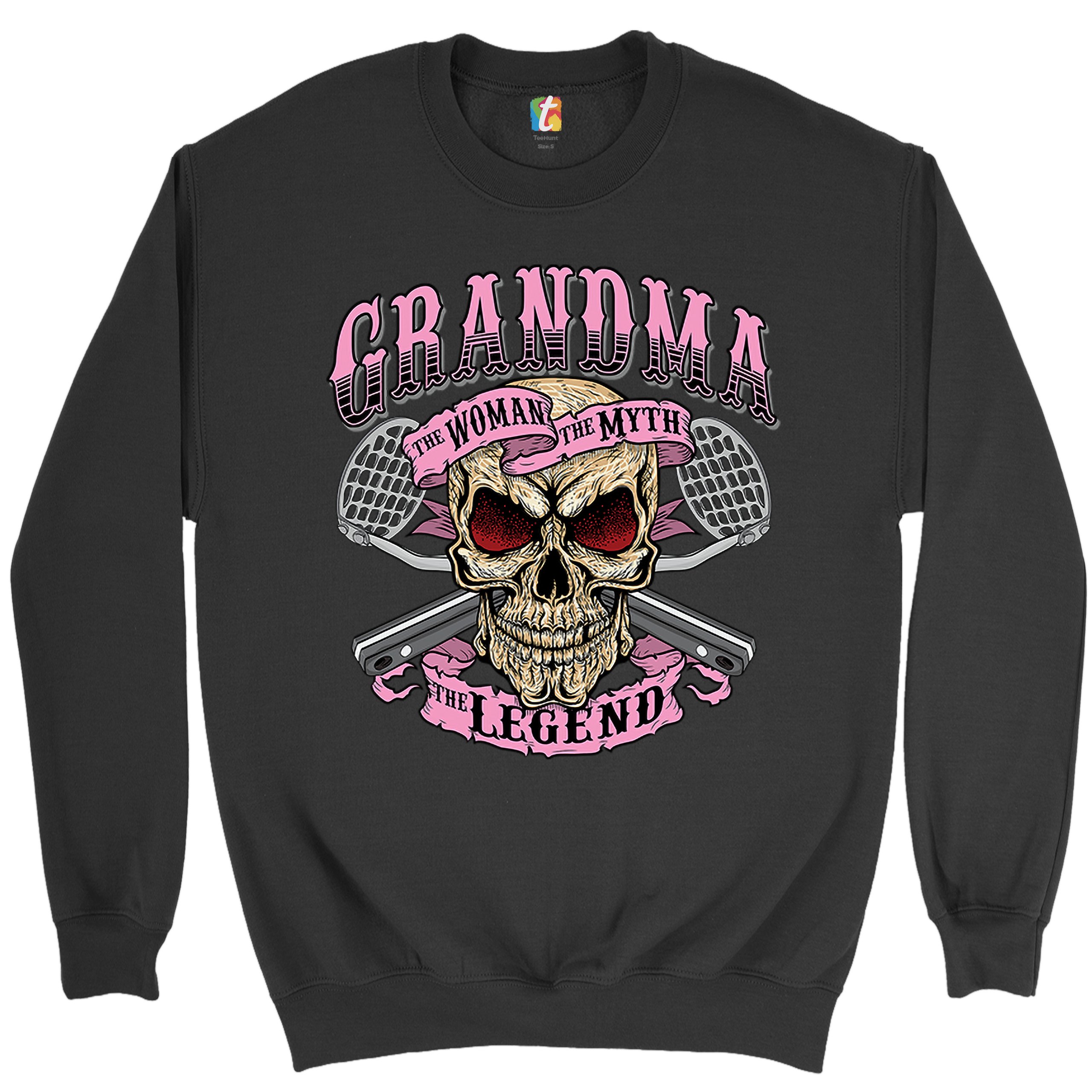Oma die Frau der Mythos die Legende Sweatshirt Muttertag Oma Rundhalsausschnitt - Bild 2 von 29