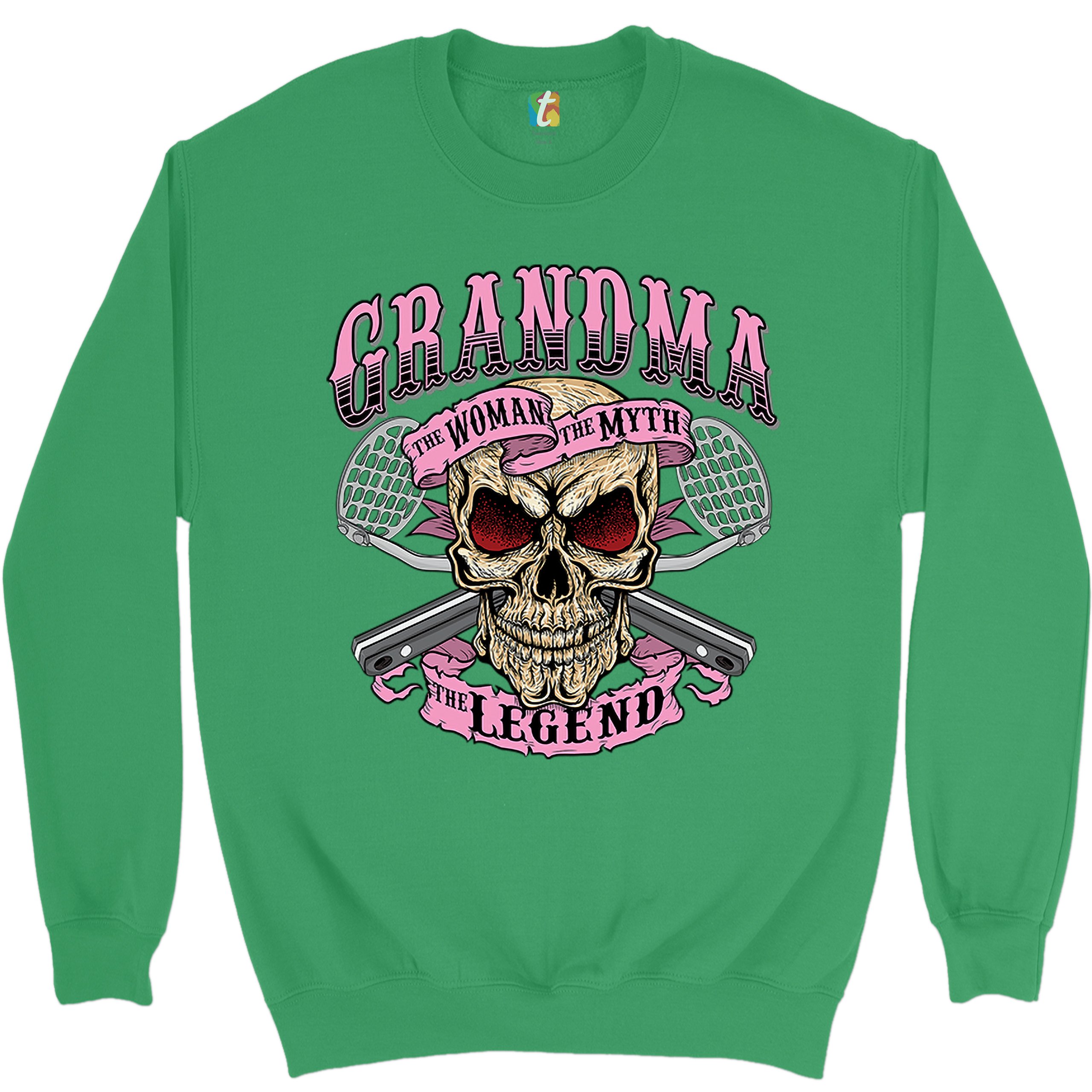 Oma die Frau der Mythos die Legende Sweatshirt Muttertag Oma Rundhalsausschnitt - Bild 22 von 29