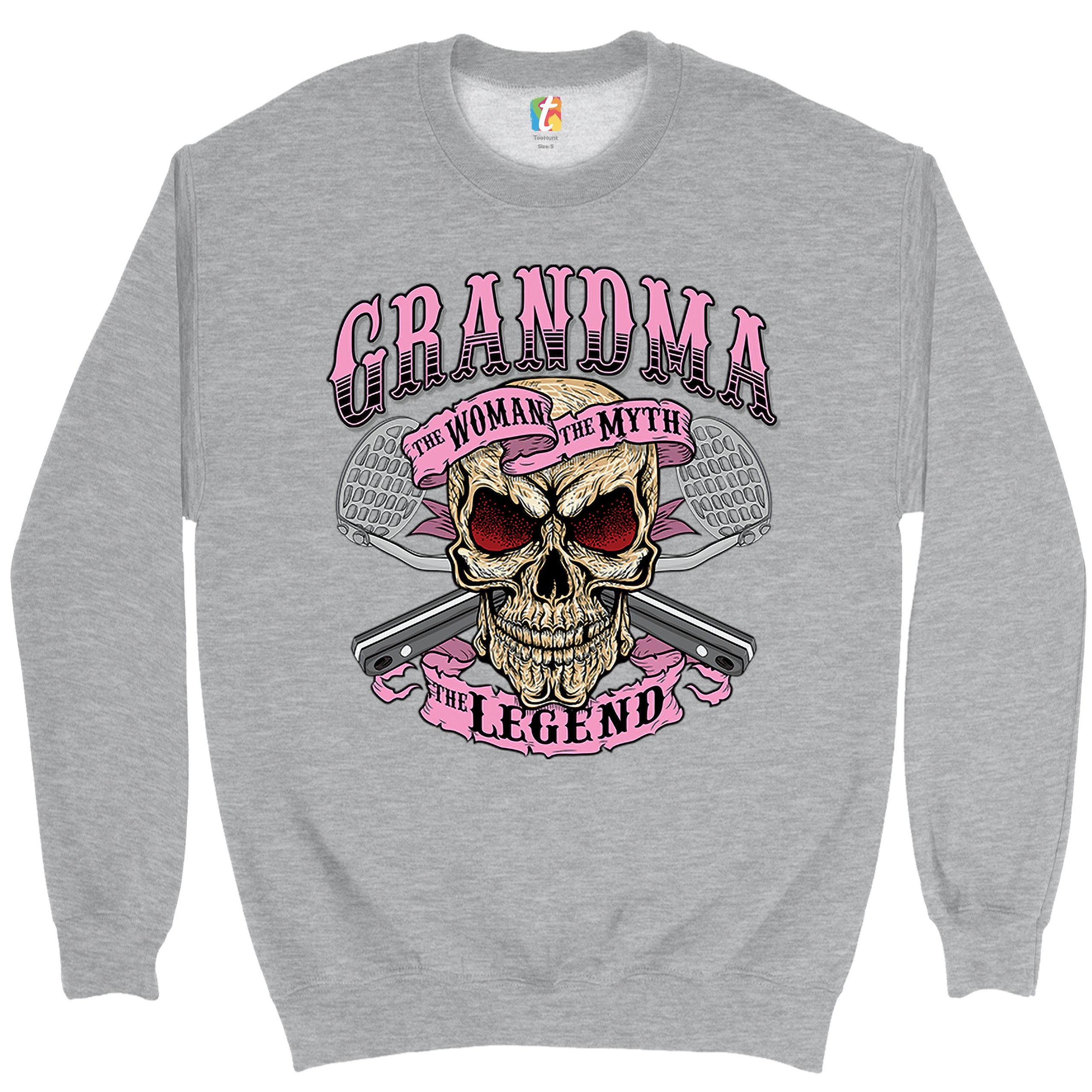 Oma die Frau der Mythos die Legende Sweatshirt Muttertag Oma Rundhalsausschnitt - Bild 6 von 29