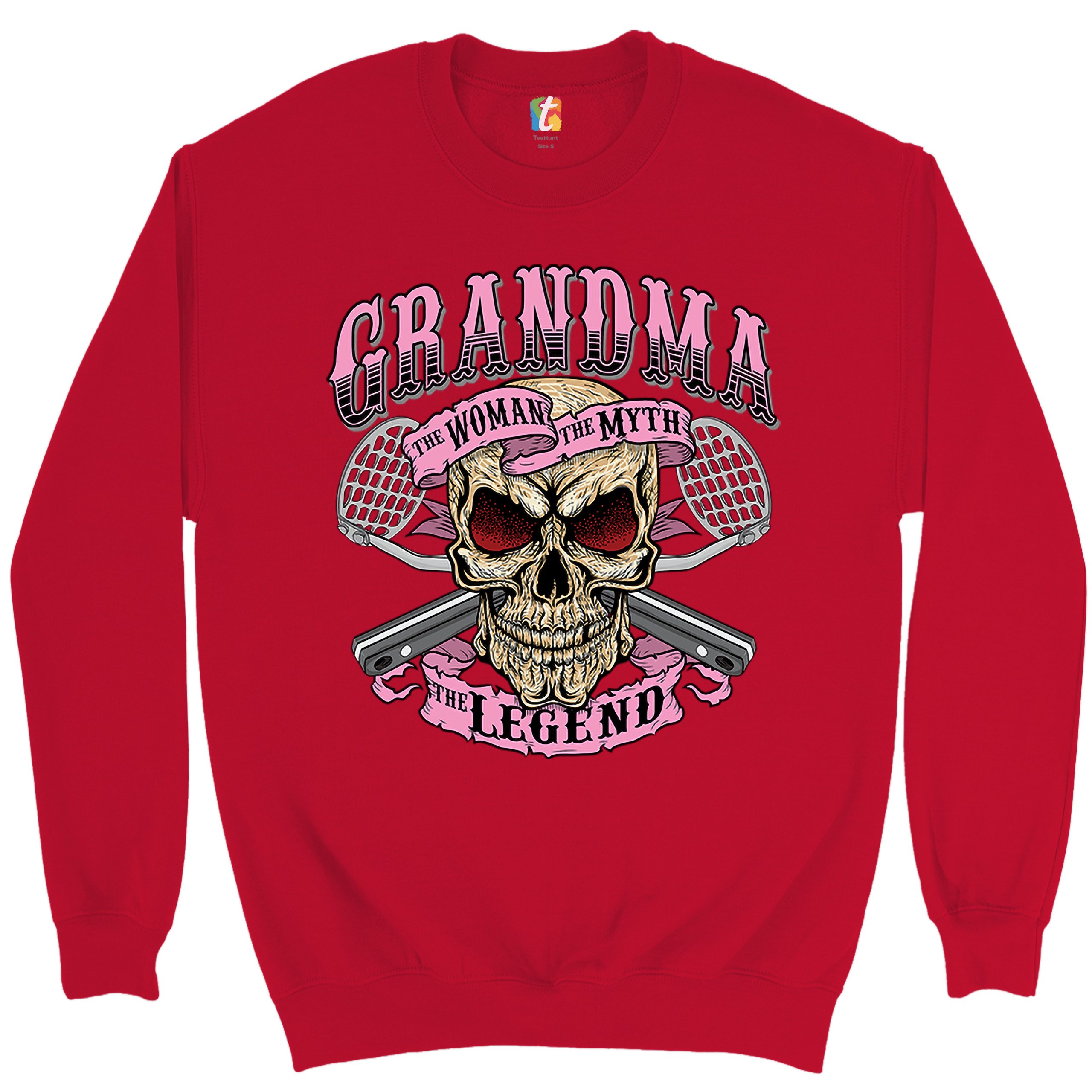 Oma die Frau der Mythos die Legende Sweatshirt Muttertag Oma Rundhalsausschnitt - Bild 10 von 29