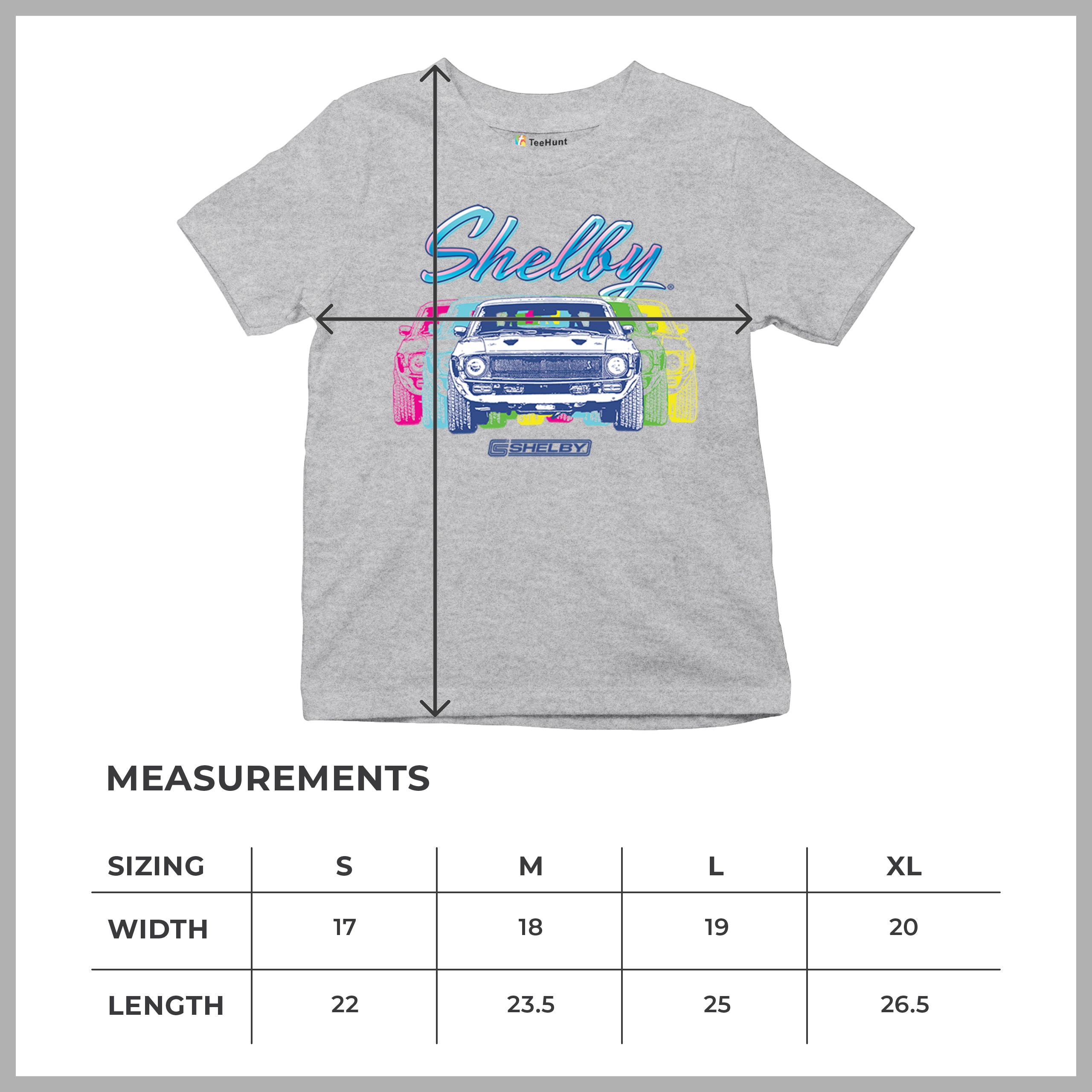 1967 Shelby GT500 Youth T-shirt Mustang Racing Cobra GT Powered by Ford Kids - Picture 15 of 50