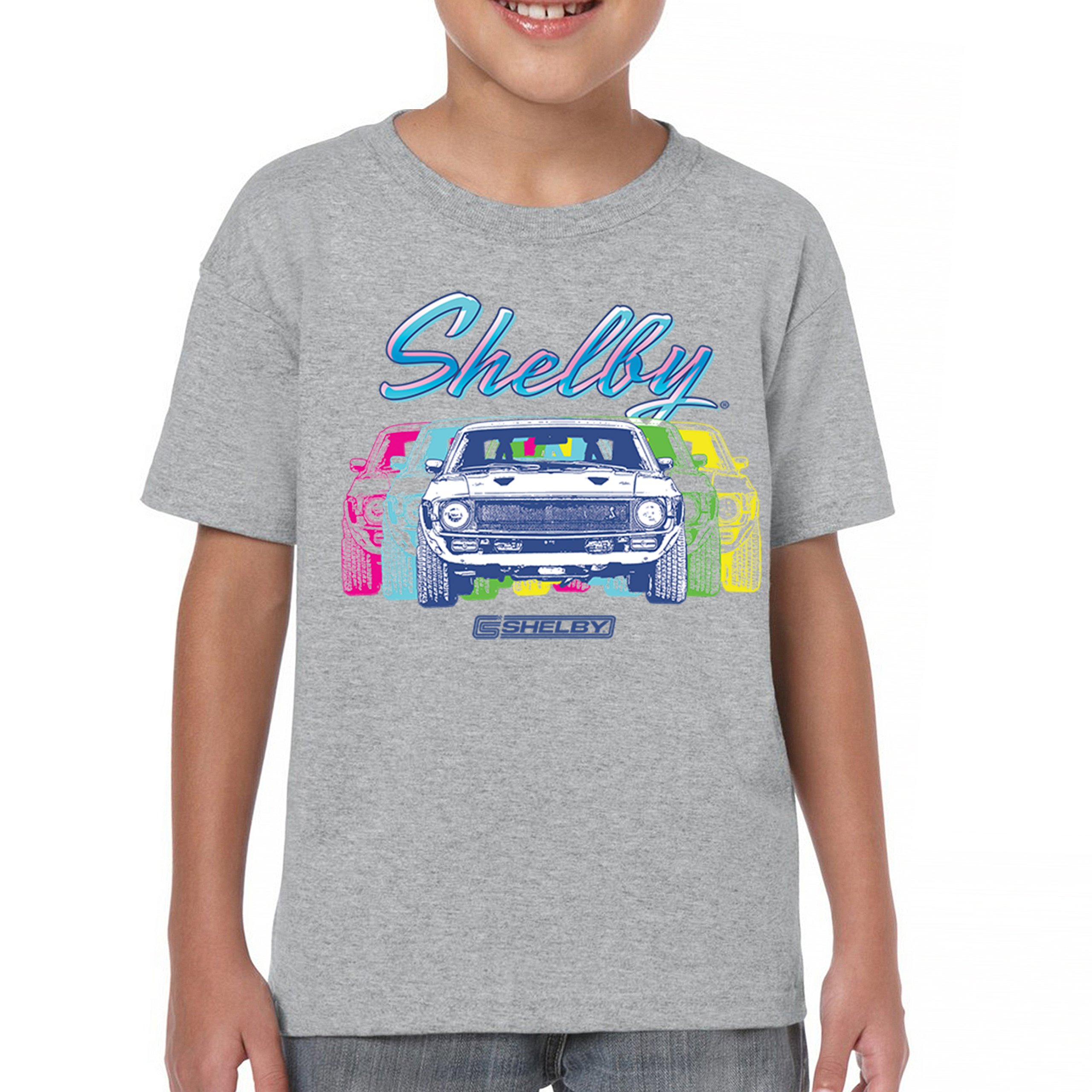 1967 Shelby GT500 Youth T-shirt Mustang Racing Cobra GT Powered by Ford Kids - Picture 9 of 50