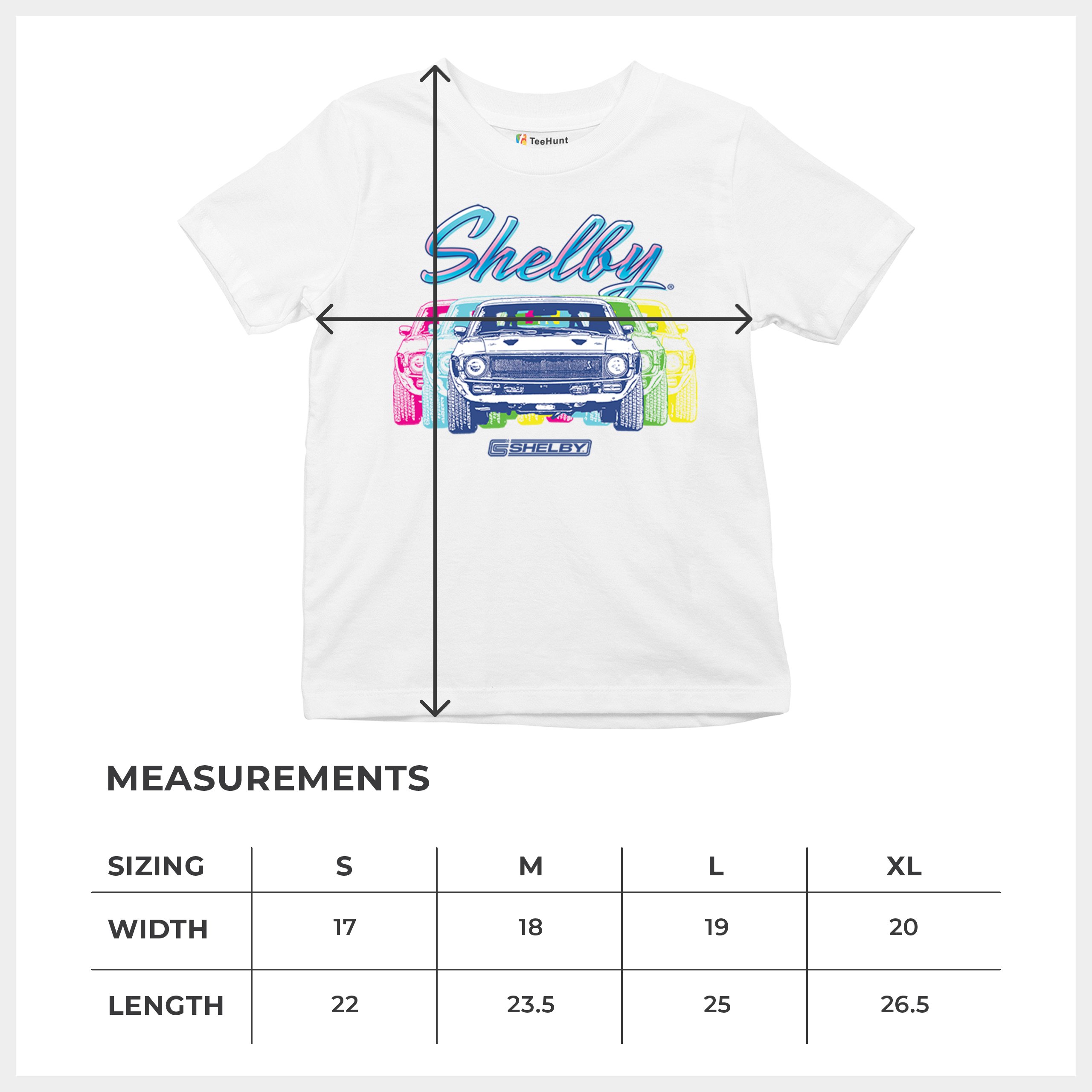 1967 Shelby GT500 Youth T-shirt Mustang Racing Cobra GT Powered by Ford Kids - Picture 29 of 50