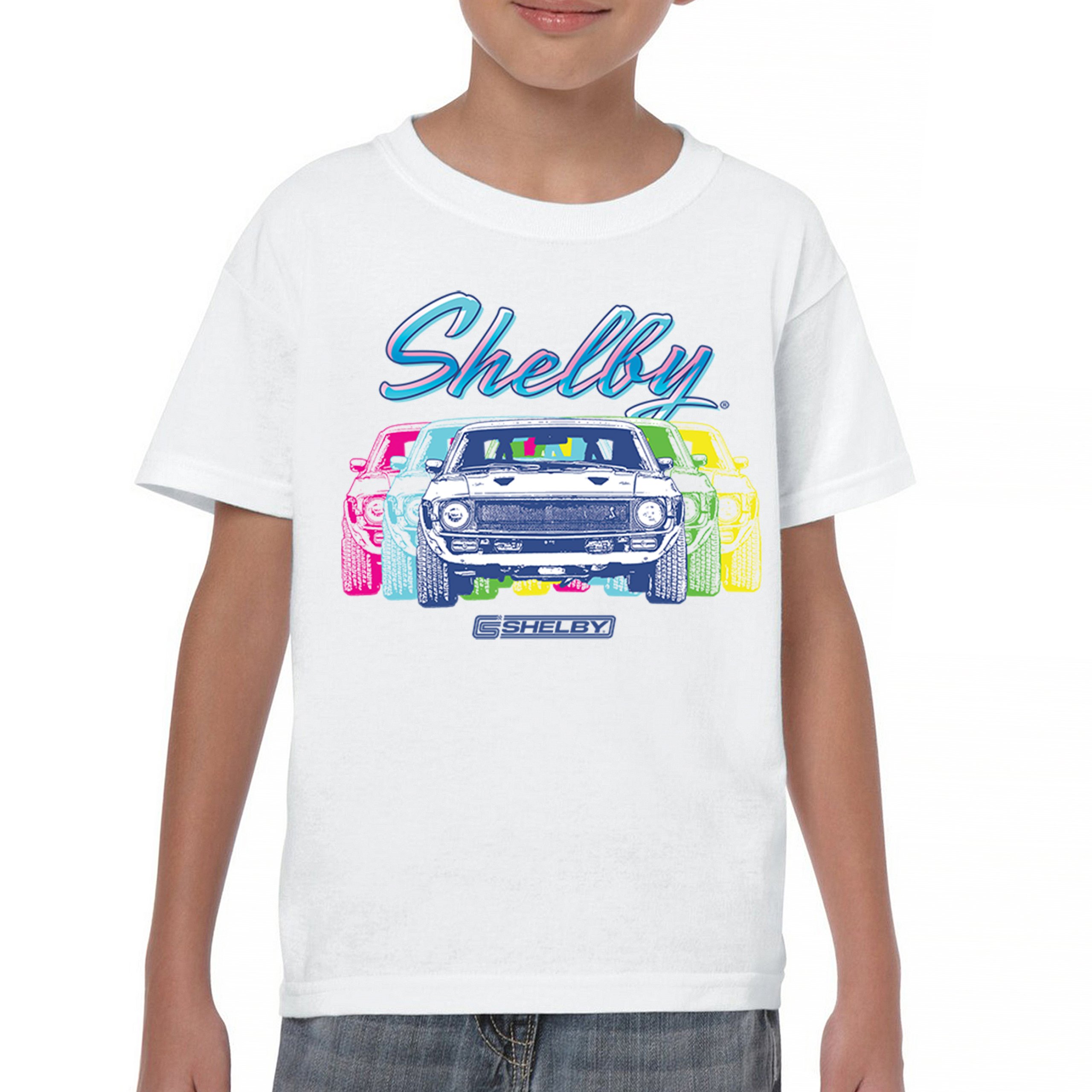 1967 Shelby GT500 Youth T-shirt Mustang Racing Cobra GT Powered by Ford Kids - Picture 23 of 50