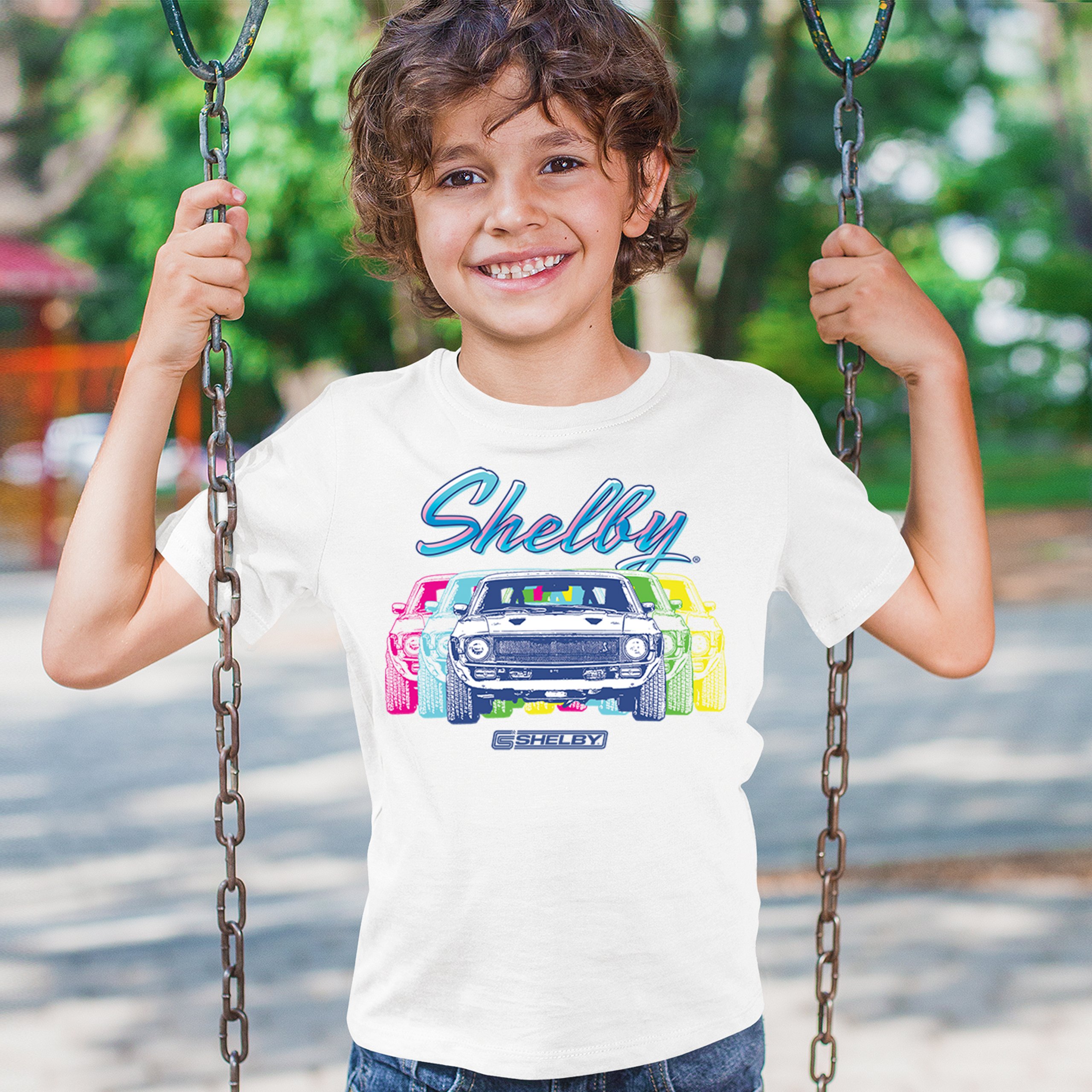 1967 Shelby GT500 Youth T-shirt Mustang Racing Cobra GT Powered by Ford Kids - Picture 26 of 50