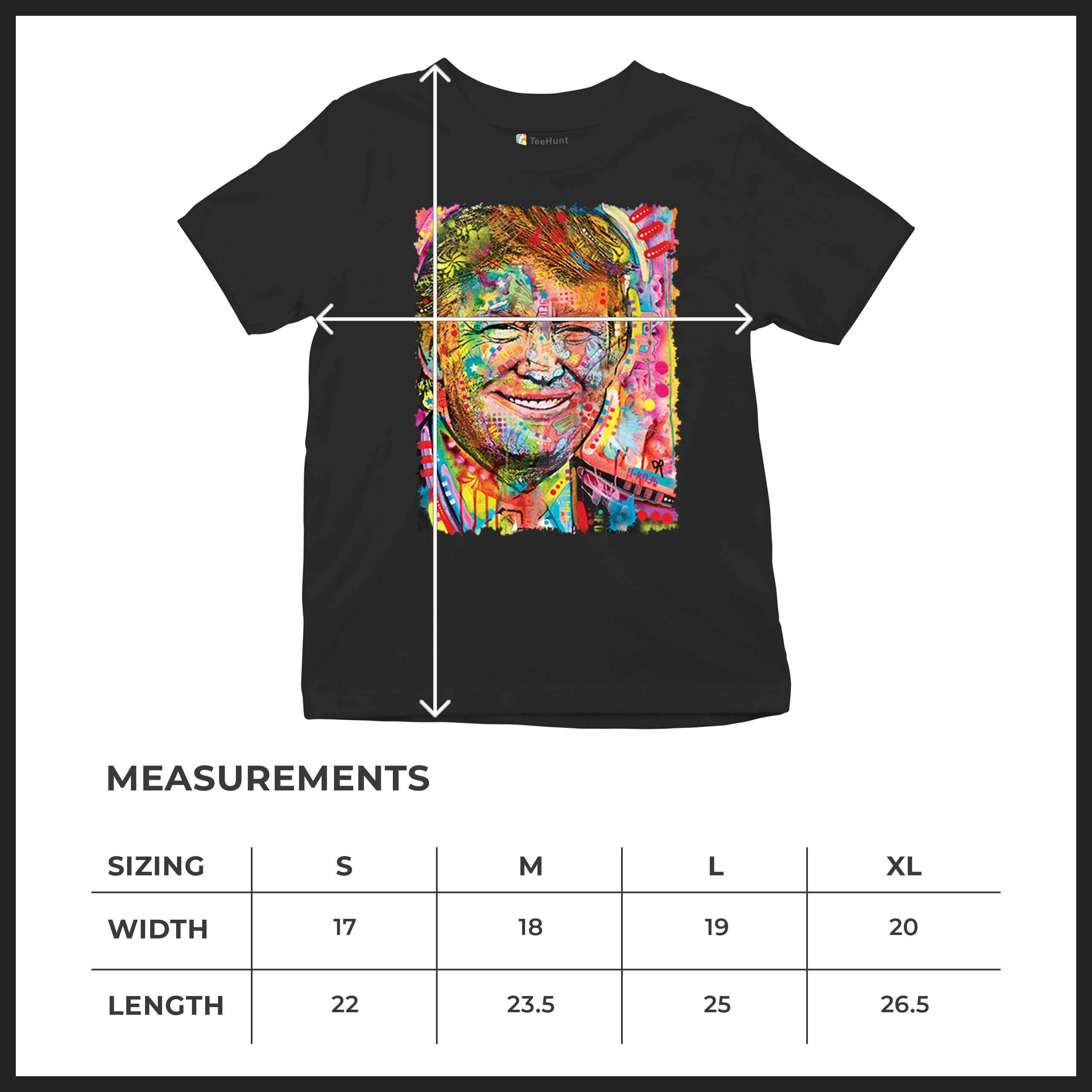 Dean Russo Colorful Trump Youth T-shirt 45 American President 2024 Kids - Picture 8 of 50