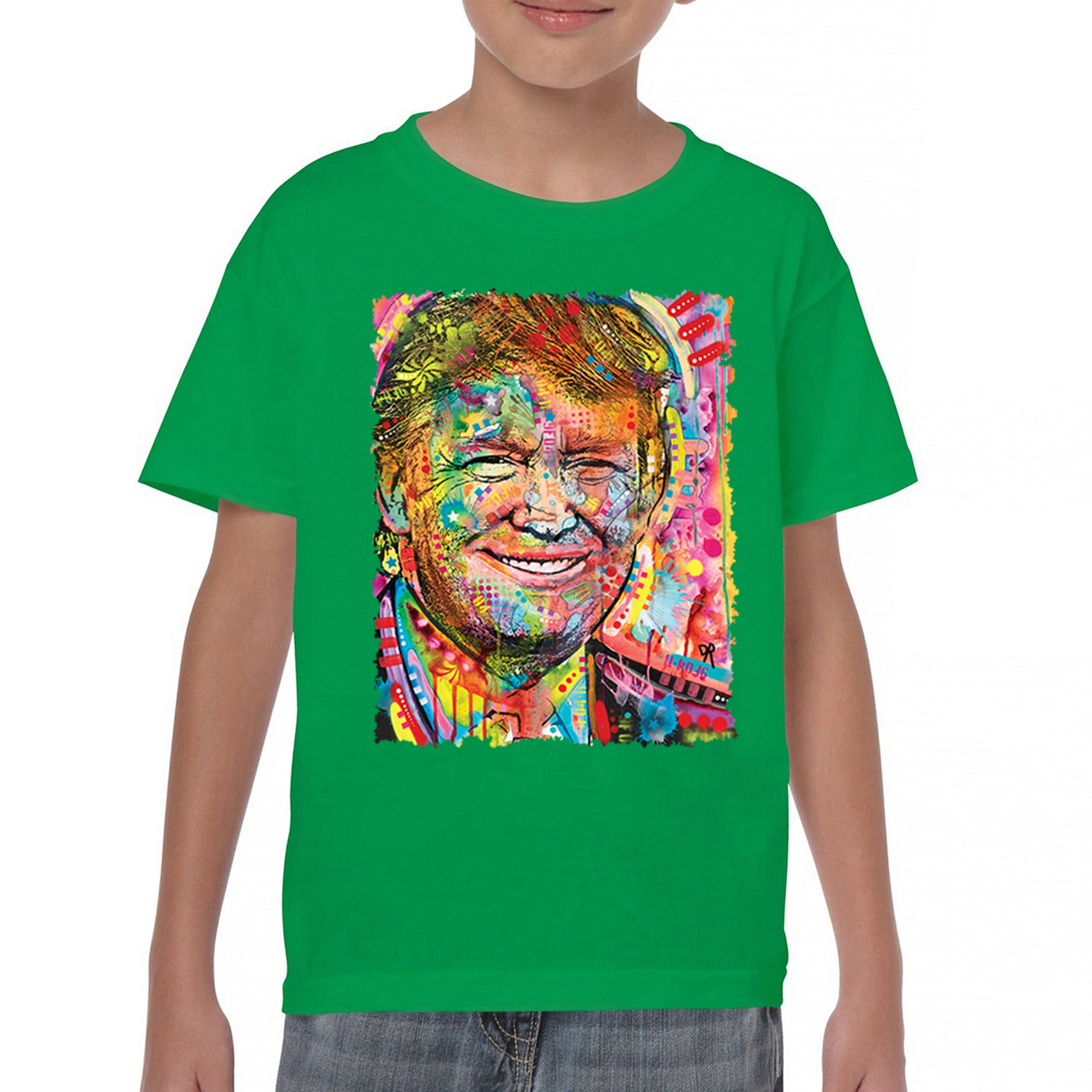 Dean Russo Colorful Trump Youth T-shirt 45 American President 2024 Kids - Picture 30 of 50