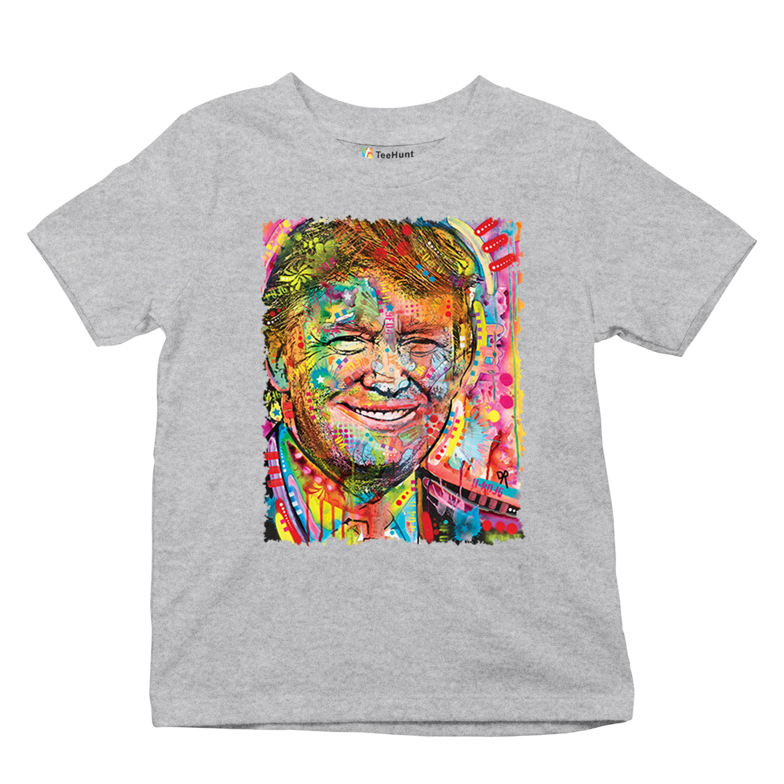 Dean Russo Colorful Trump Youth T-shirt 45 American President 2024 Kids - Picture 13 of 50