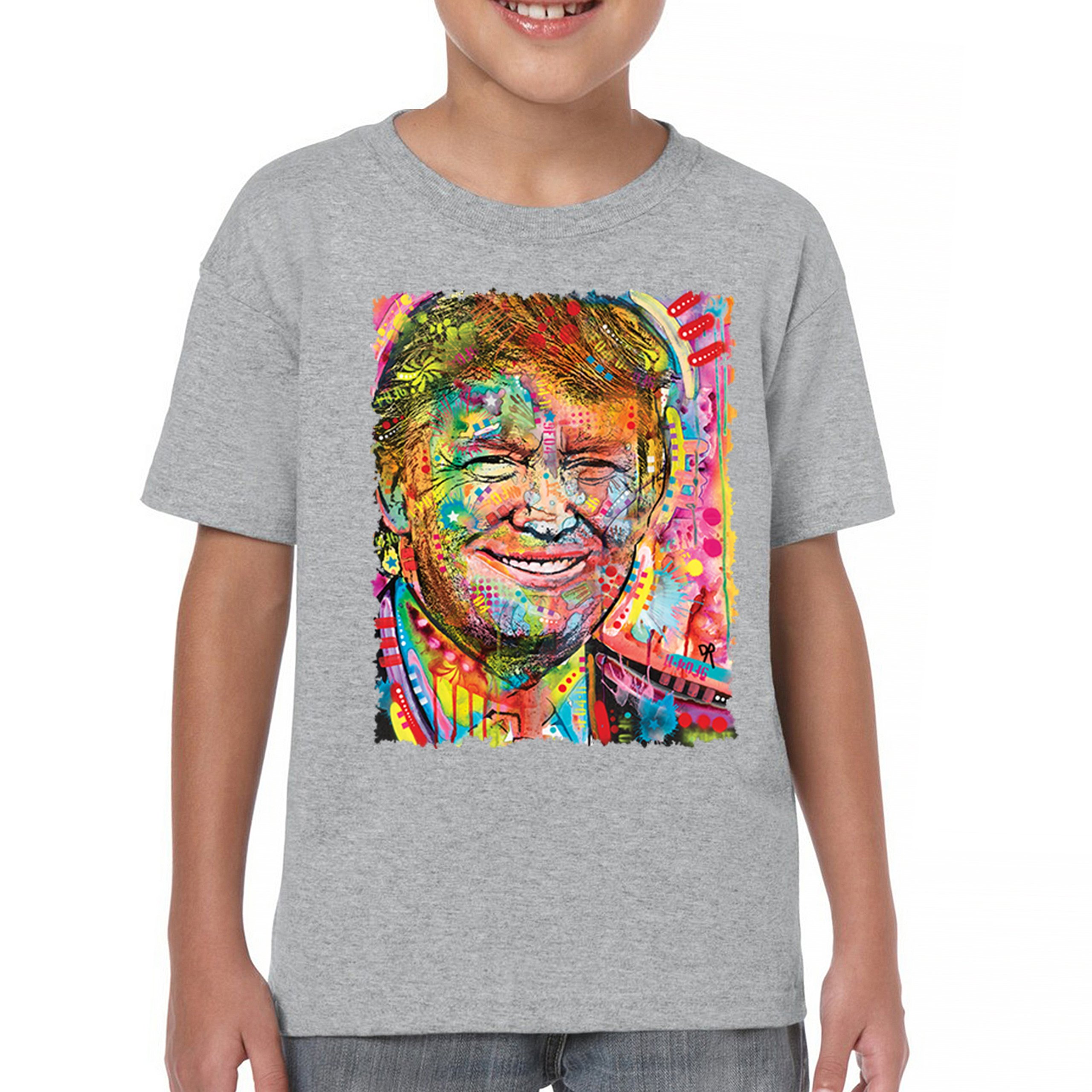 Dean Russo Colorful Trump Youth T-shirt 45 American President 2024 Kids - Picture 9 of 50