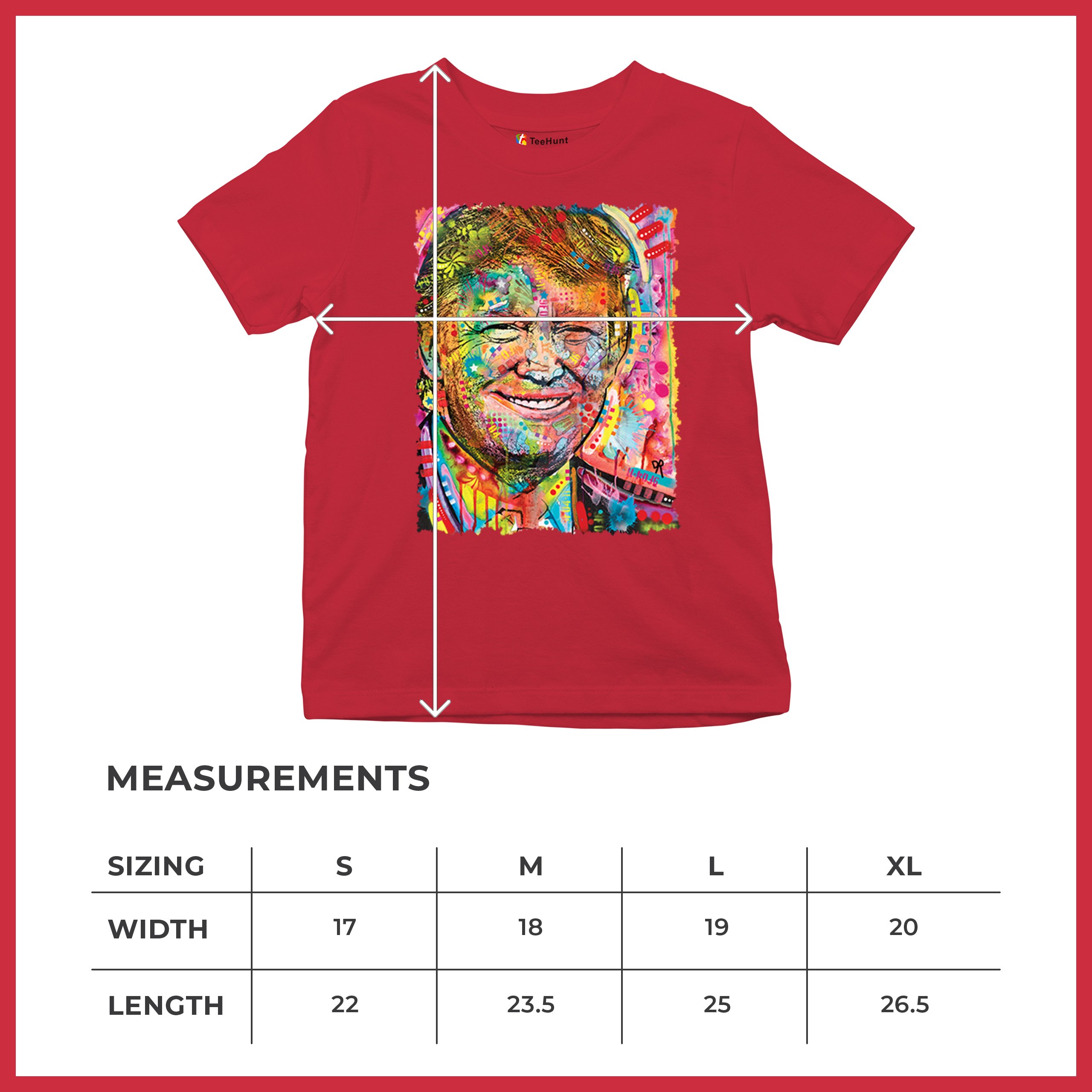 Dean Russo Colorful Trump Youth T-shirt 45 American President 2024 Kids - Picture 22 of 50
