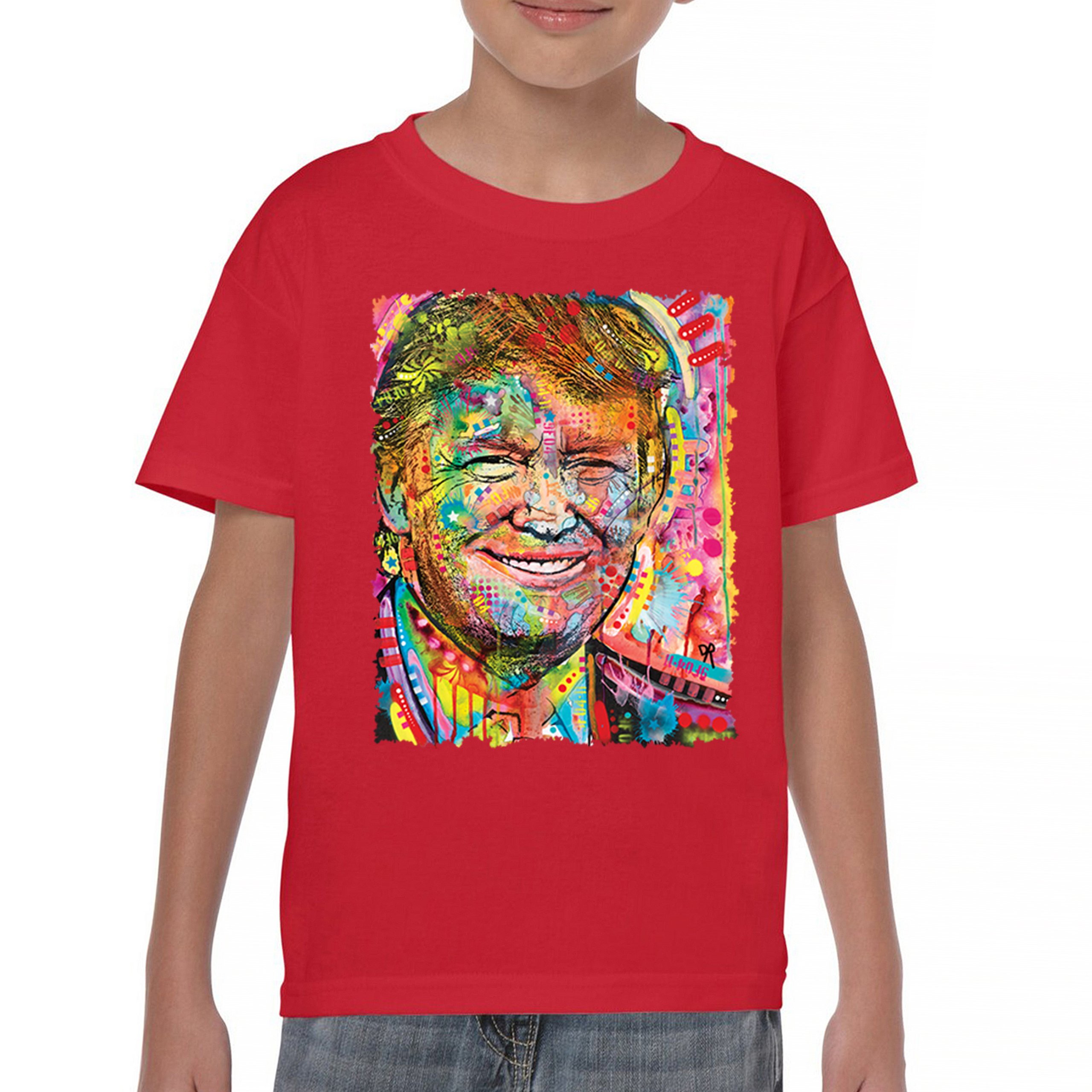 Dean Russo Colorful Trump Youth T-shirt 45 American President 2024 Kids - Picture 16 of 50