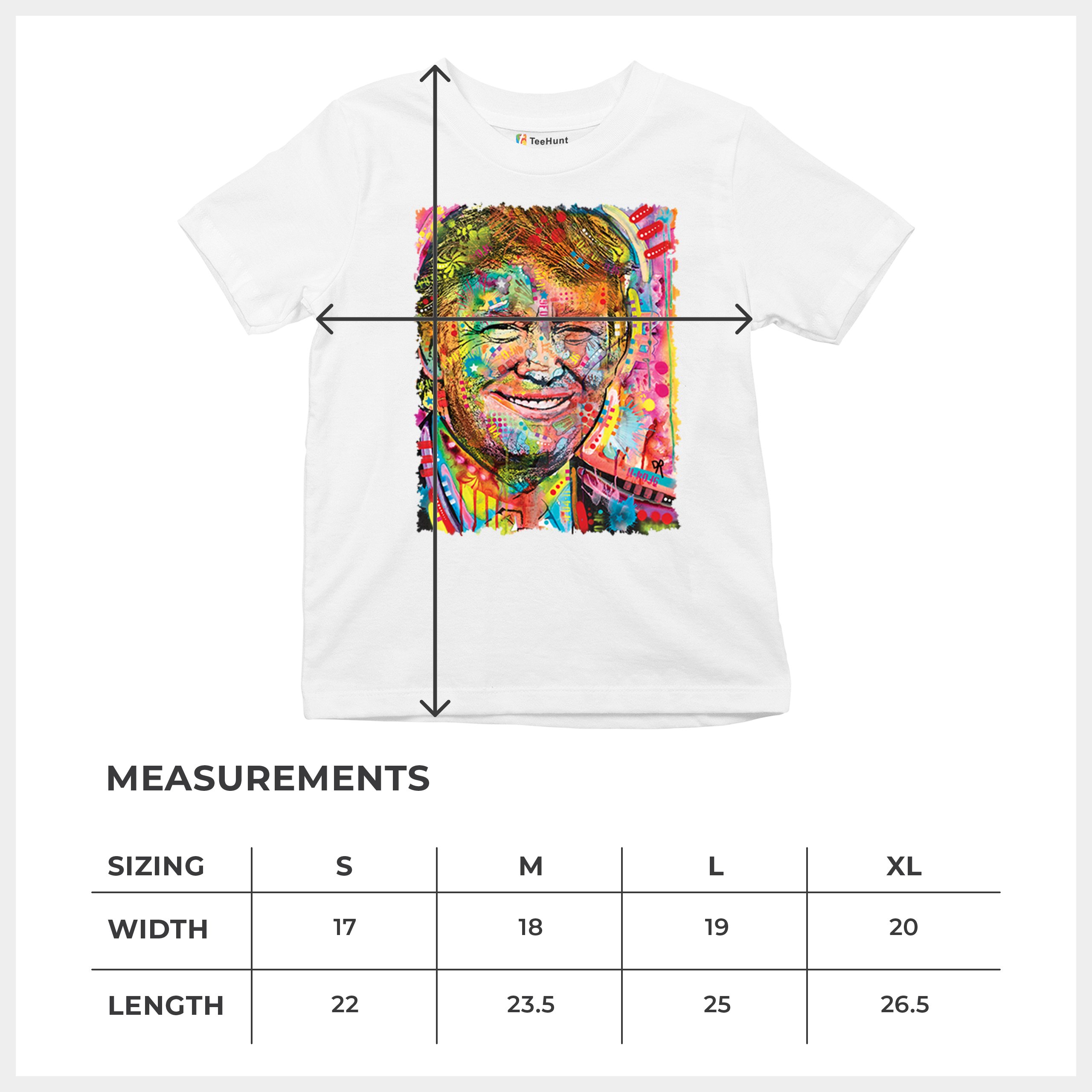 Dean Russo Colorful Trump Youth T-shirt 45 American President 2024 Kids - Picture 29 of 50