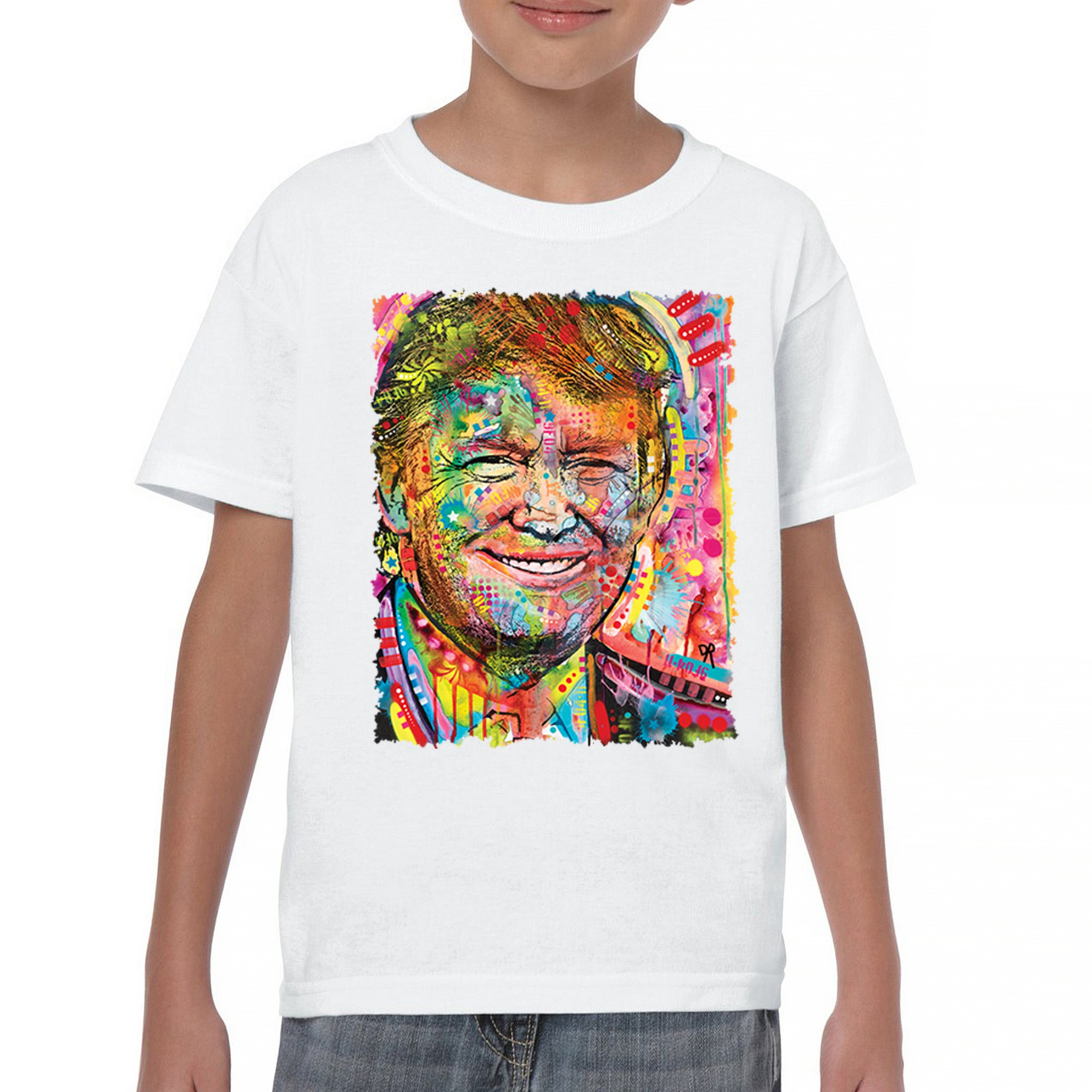 Dean Russo Colorful Trump Youth T-shirt 45 American President 2024 Kids - Picture 23 of 50