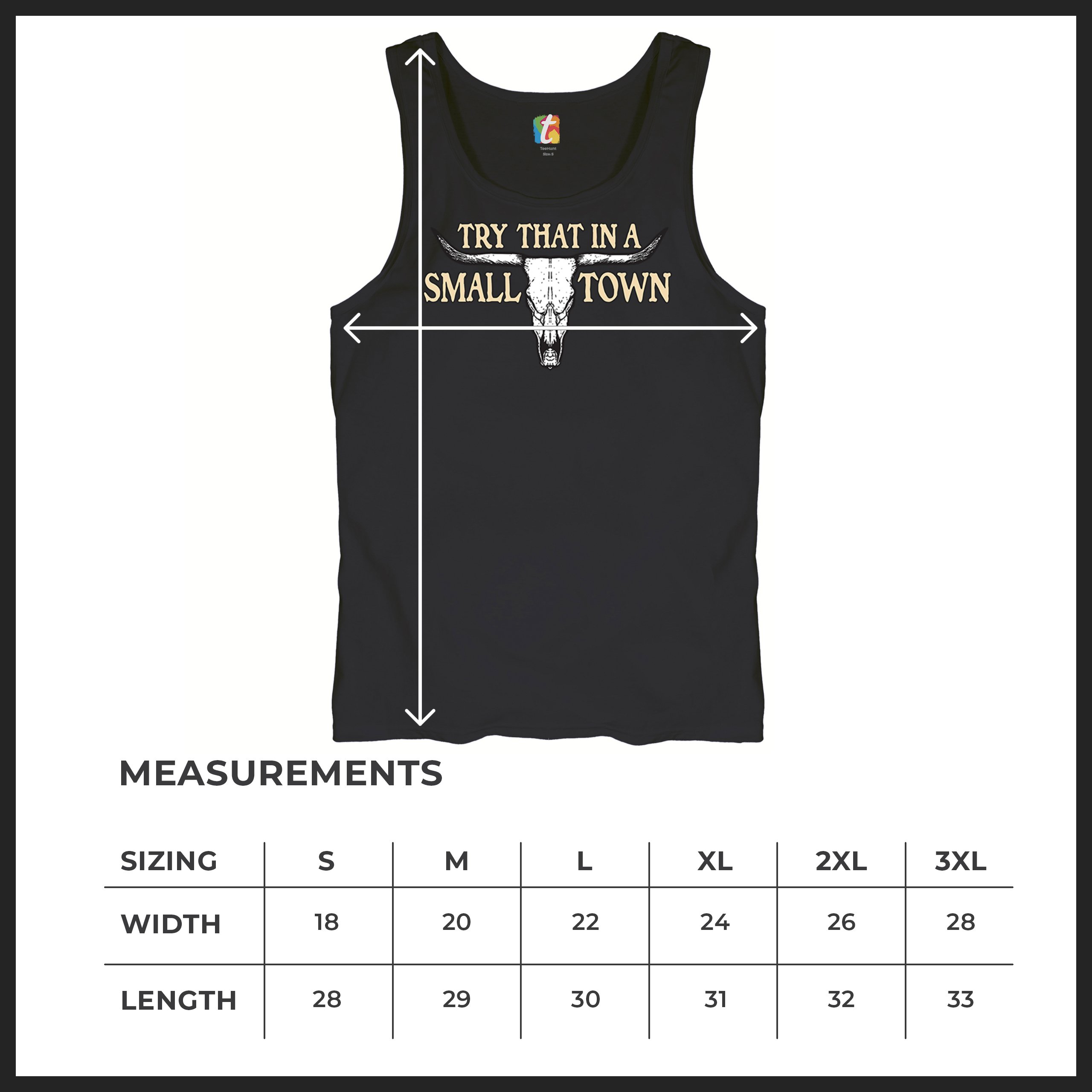 Try That in a Small Town Cattle Skull Tank Top American Patriotic US Men's Top - Picture 8 of 43