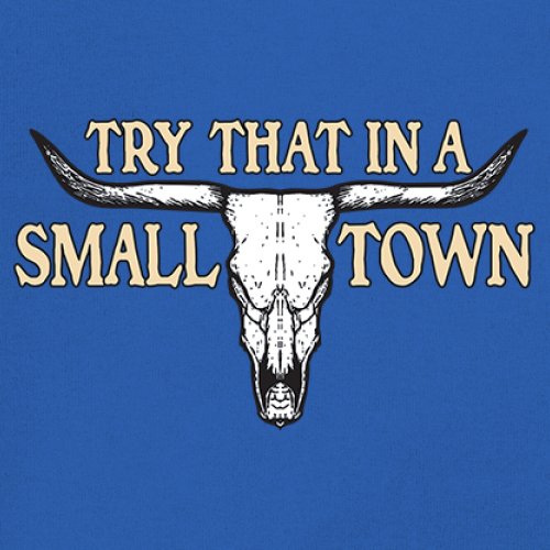 Try That in a Small Town Cattle Skull Tank Top American Patriotic US Men's Top - Picture 39 of 43