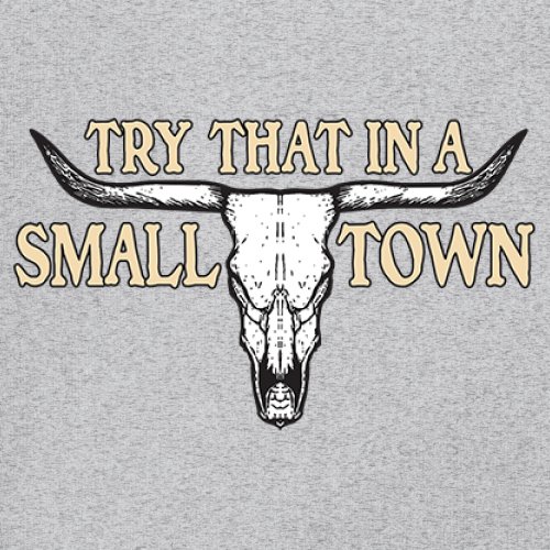 Try That in a Small Town Cattle Skull Tank Top American Patriotic US Men's Top - Picture 11 of 43