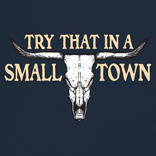 Try That in a Small Town Cattle Skull Tank Top American Patriotic US Men's Top - Picture 32 of 43