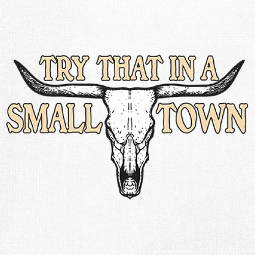 Try That in a Small Town Cattle Skull Tank Top American Patriotic US Men's Top - Picture 25 of 43