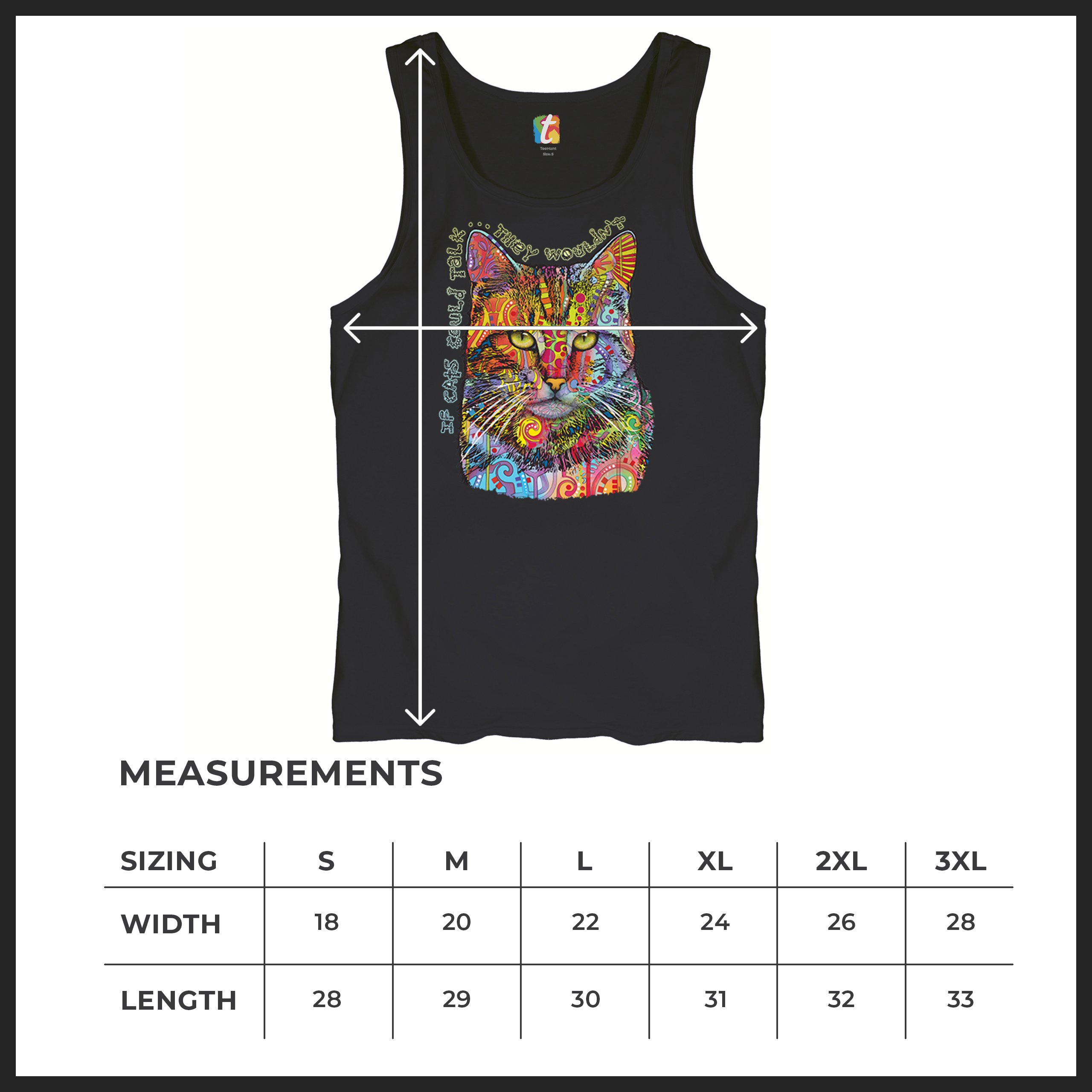 If Cats Could Talk They Wouldn't Tanktop süß Dean Russo Herren Oberteil - Bild 8 von 43