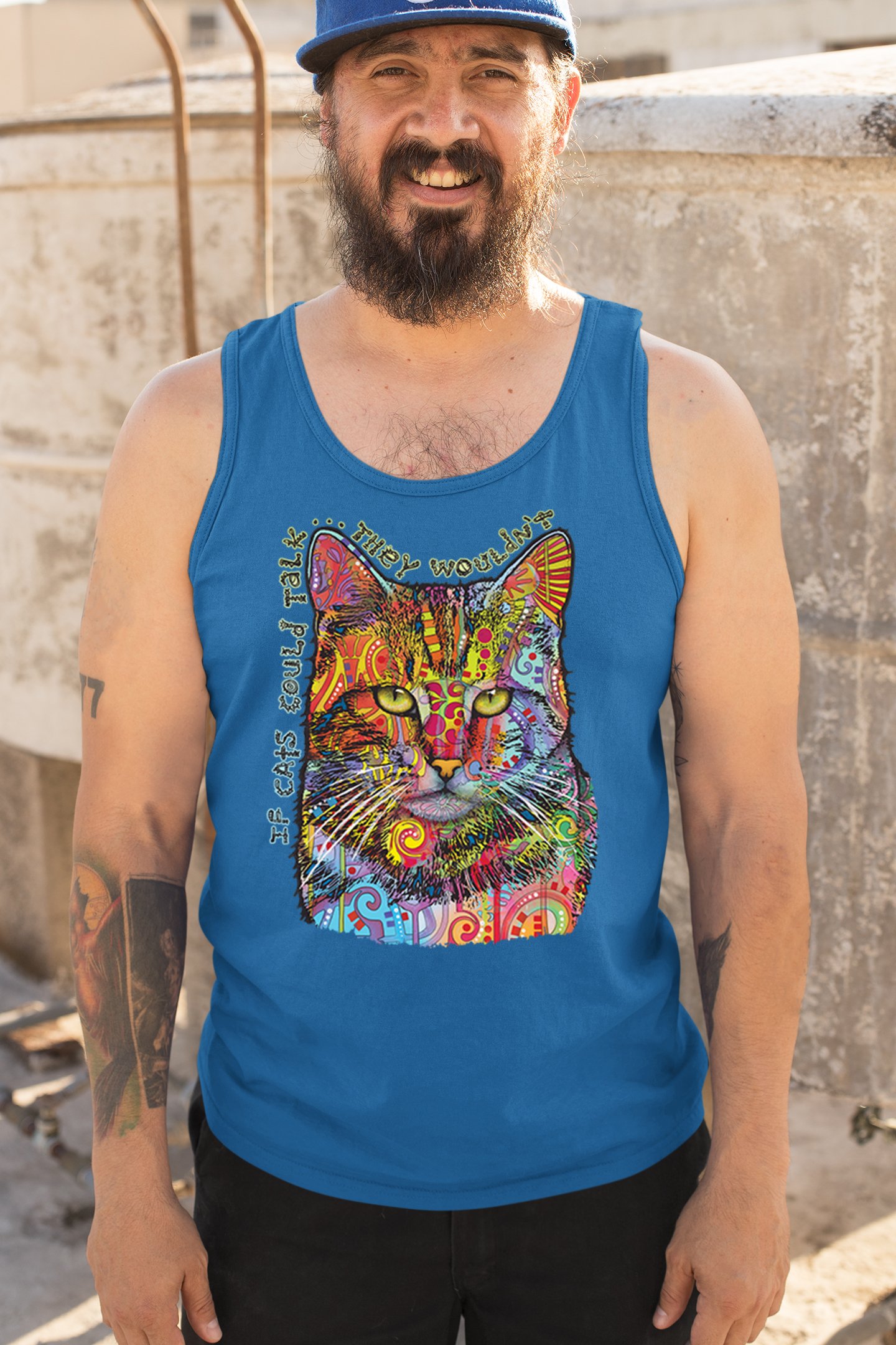 If Cats Could Talk They Wouldn't Tanktop süß Dean Russo Herren Oberteil - Bild 40 von 43