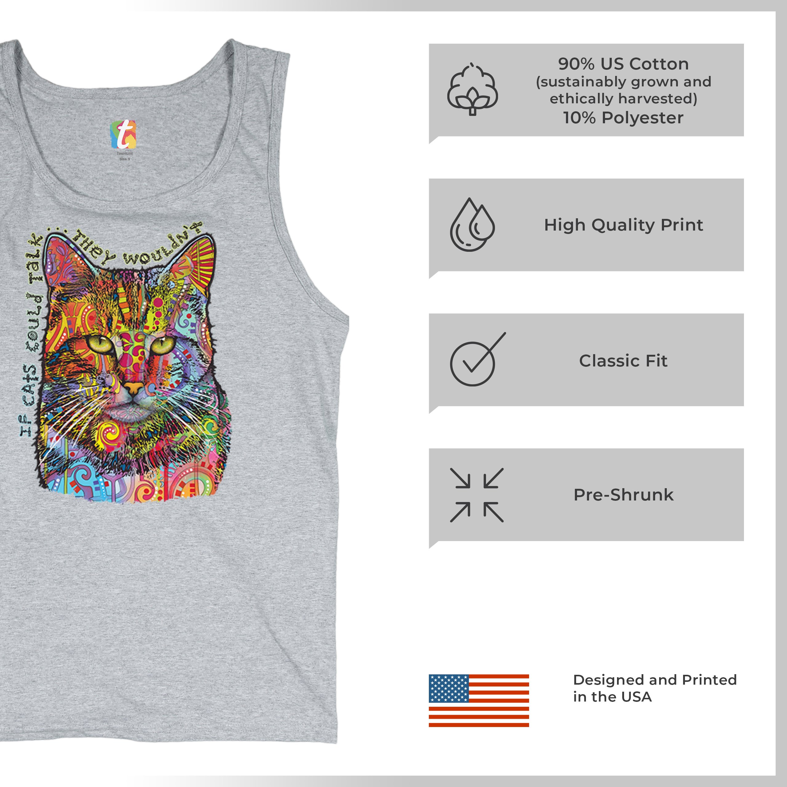 If Cats Could Talk They Wouldn't Tanktop süß Dean Russo Herren Oberteil - Bild 14 von 43