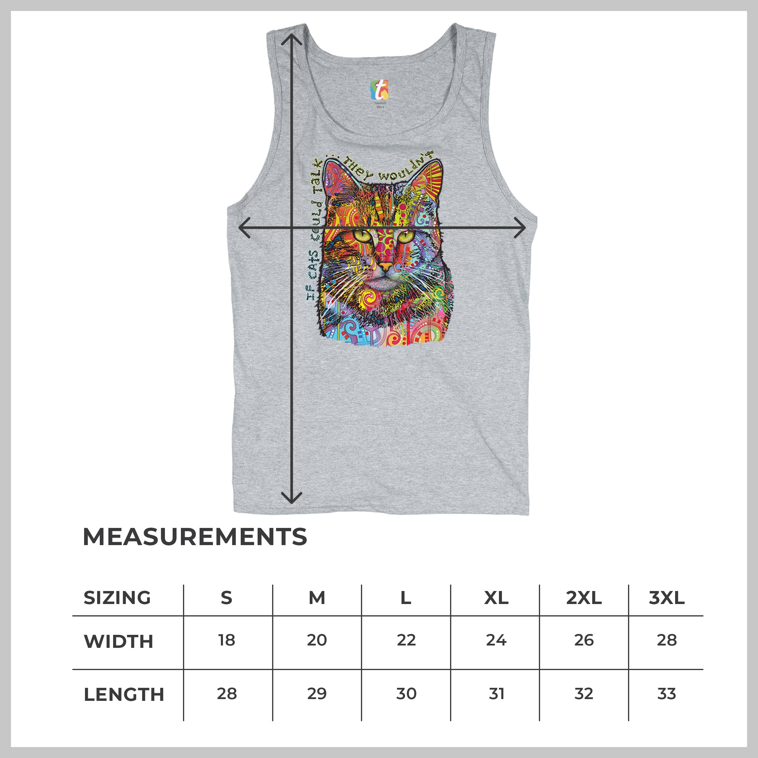 If Cats Could Talk They Wouldn't Tanktop süß Dean Russo Herren Oberteil - Bild 15 von 43