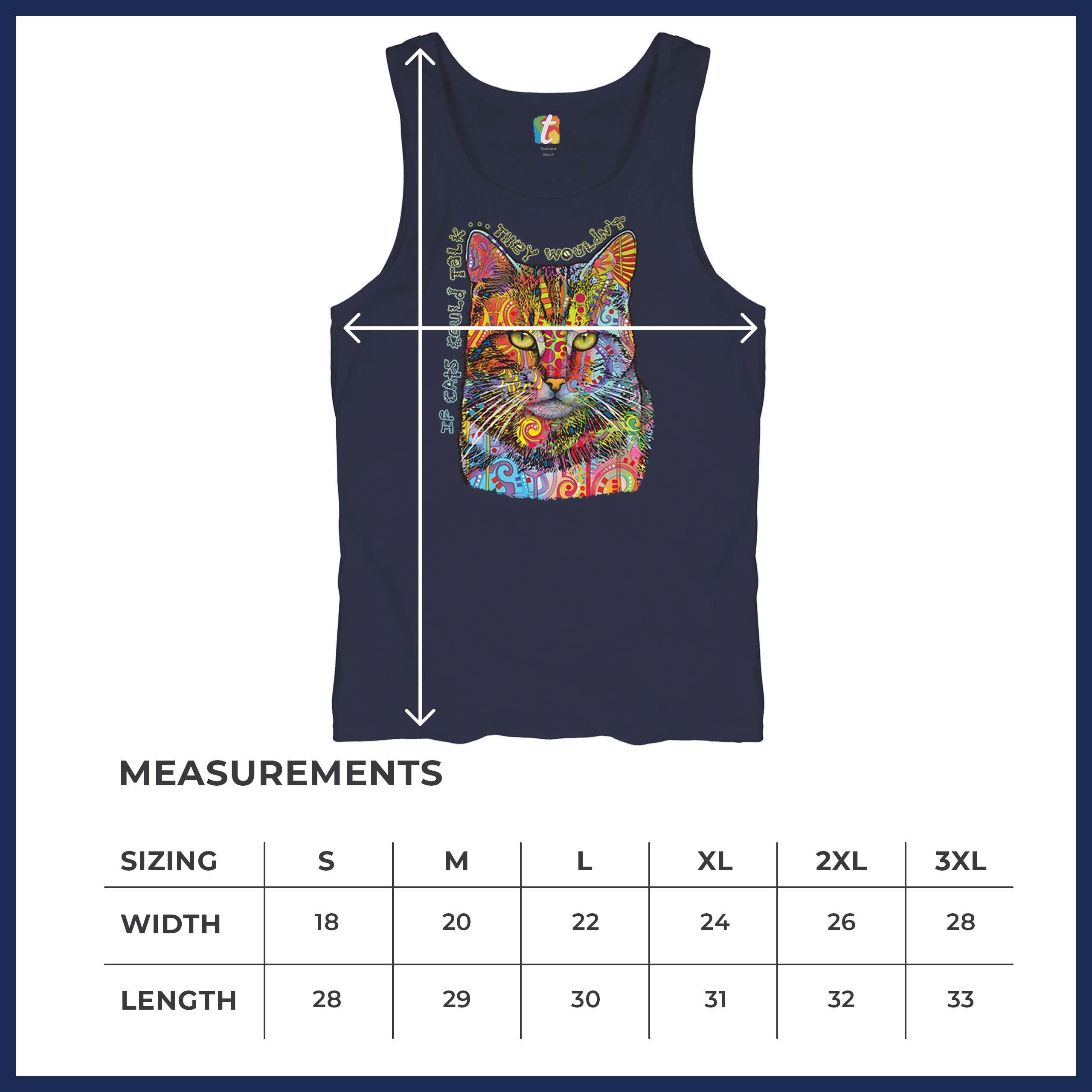 If Cats Could Talk They Wouldn't Tanktop süß Dean Russo Herren Oberteil - Bild 36 von 43