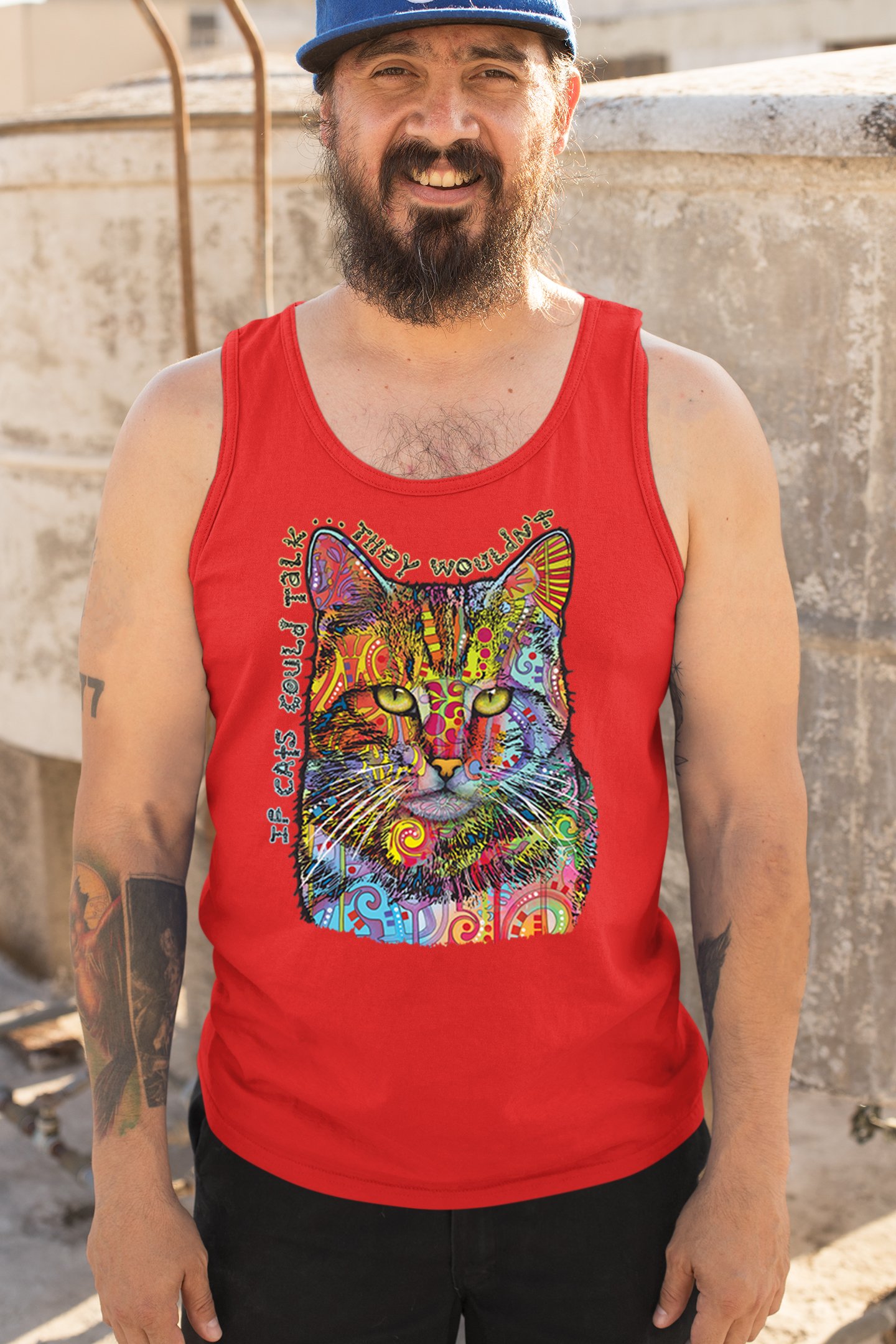 If Cats Could Talk They Wouldn't Tanktop süß Dean Russo Herren Oberteil - Bild 19 von 43