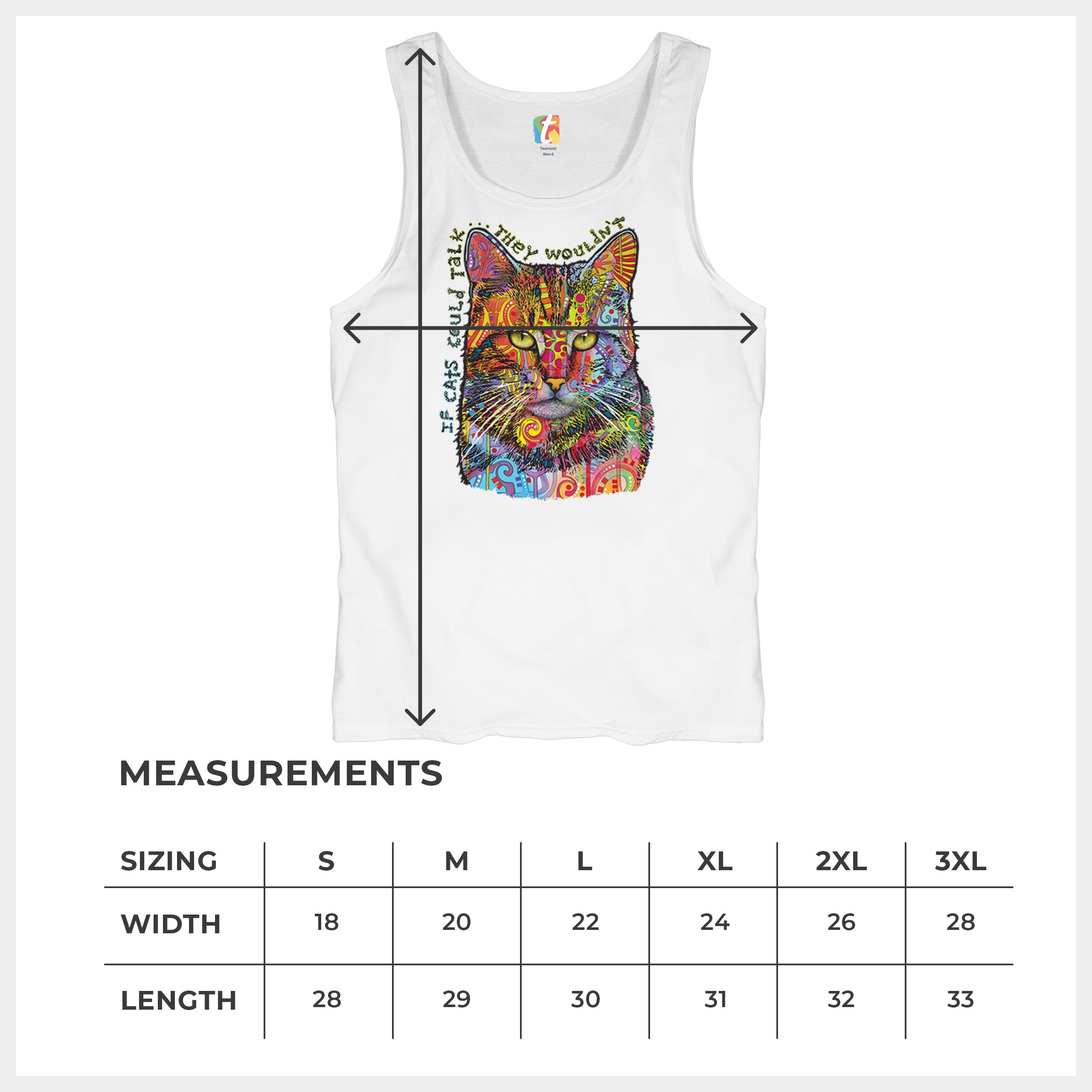 If Cats Could Talk They Wouldn't Tanktop süß Dean Russo Herren Oberteil - Bild 29 von 43