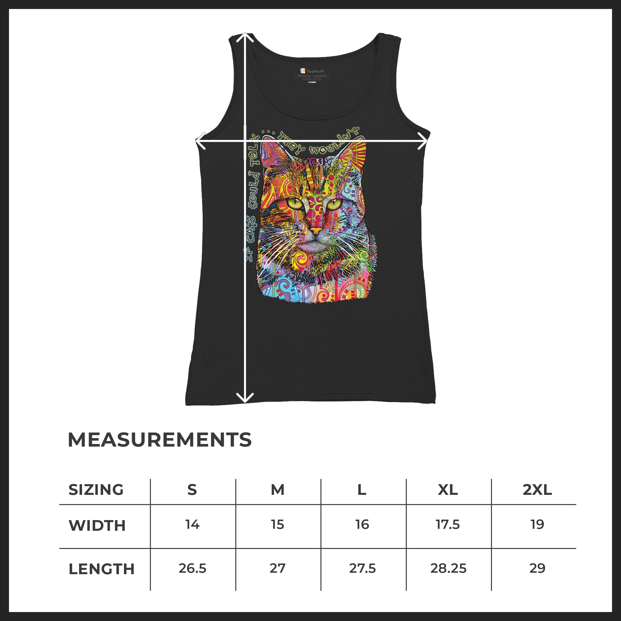 If Cats Could Talk They Wouldn't Women's Tank Top Cute Dean Russo - Picture 8 of 36