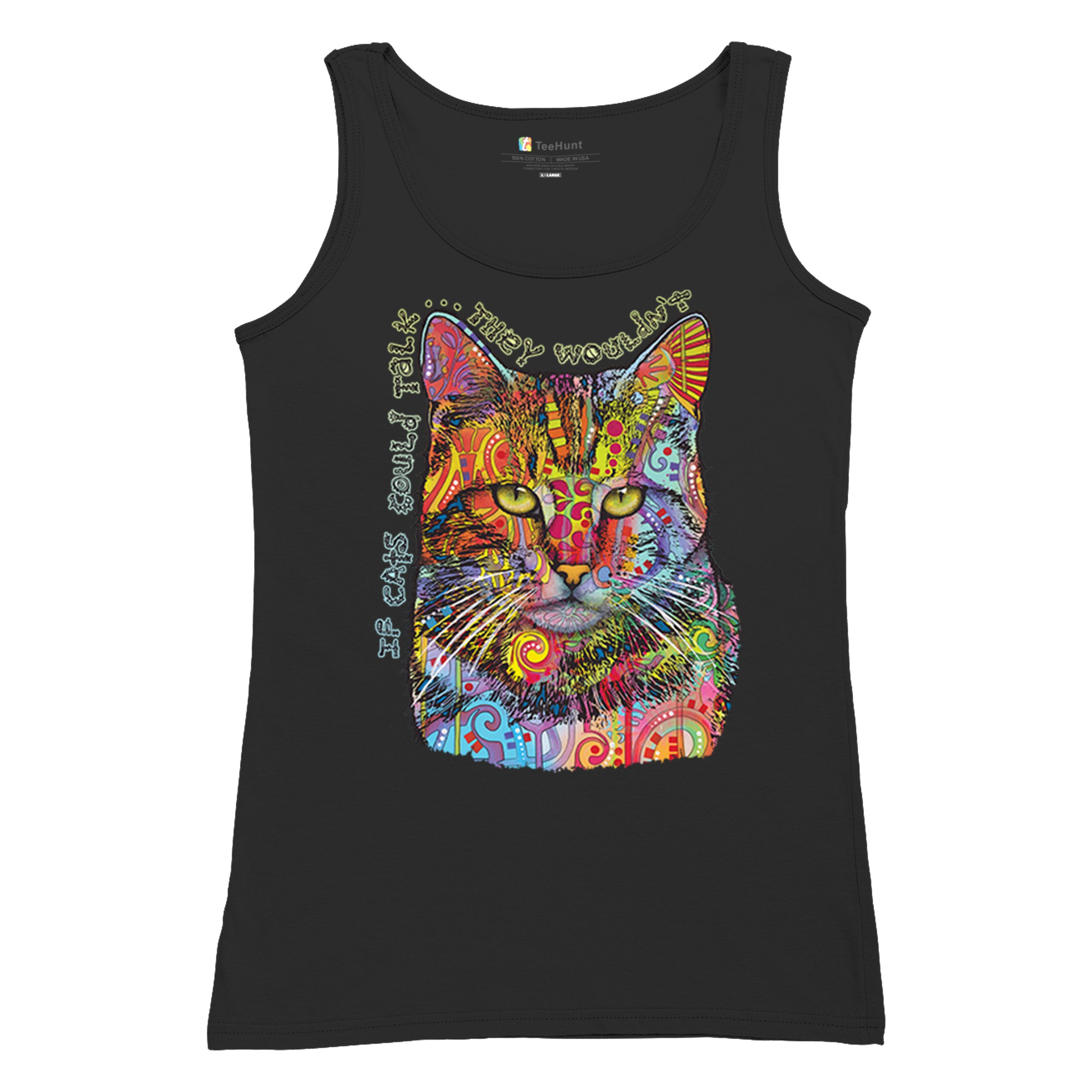 If Cats Could Talk They Wouldn't Women's Tank Top Cute Dean Russo - Picture 6 of 36