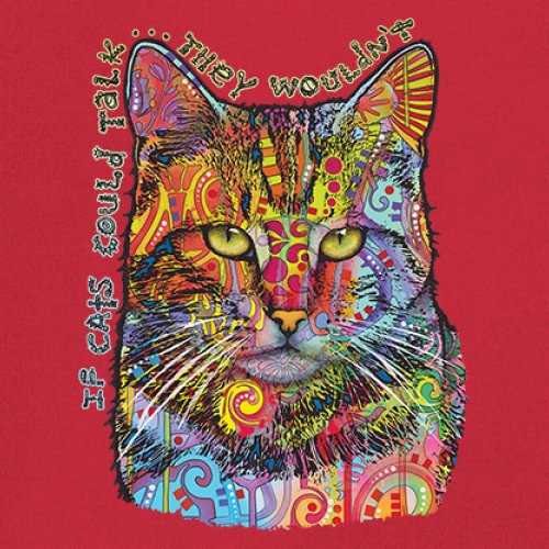 If Cats Could Talk They Wouldn't Women's Tank Top Cute Dean Russo - Picture 11 of 36