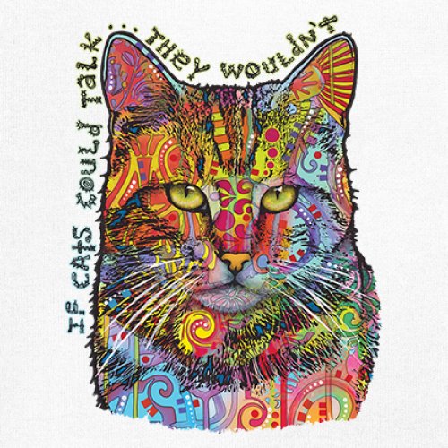 If Cats Could Talk They Wouldn't Women's Tank Top Cute Dean Russo - Picture 18 of 36