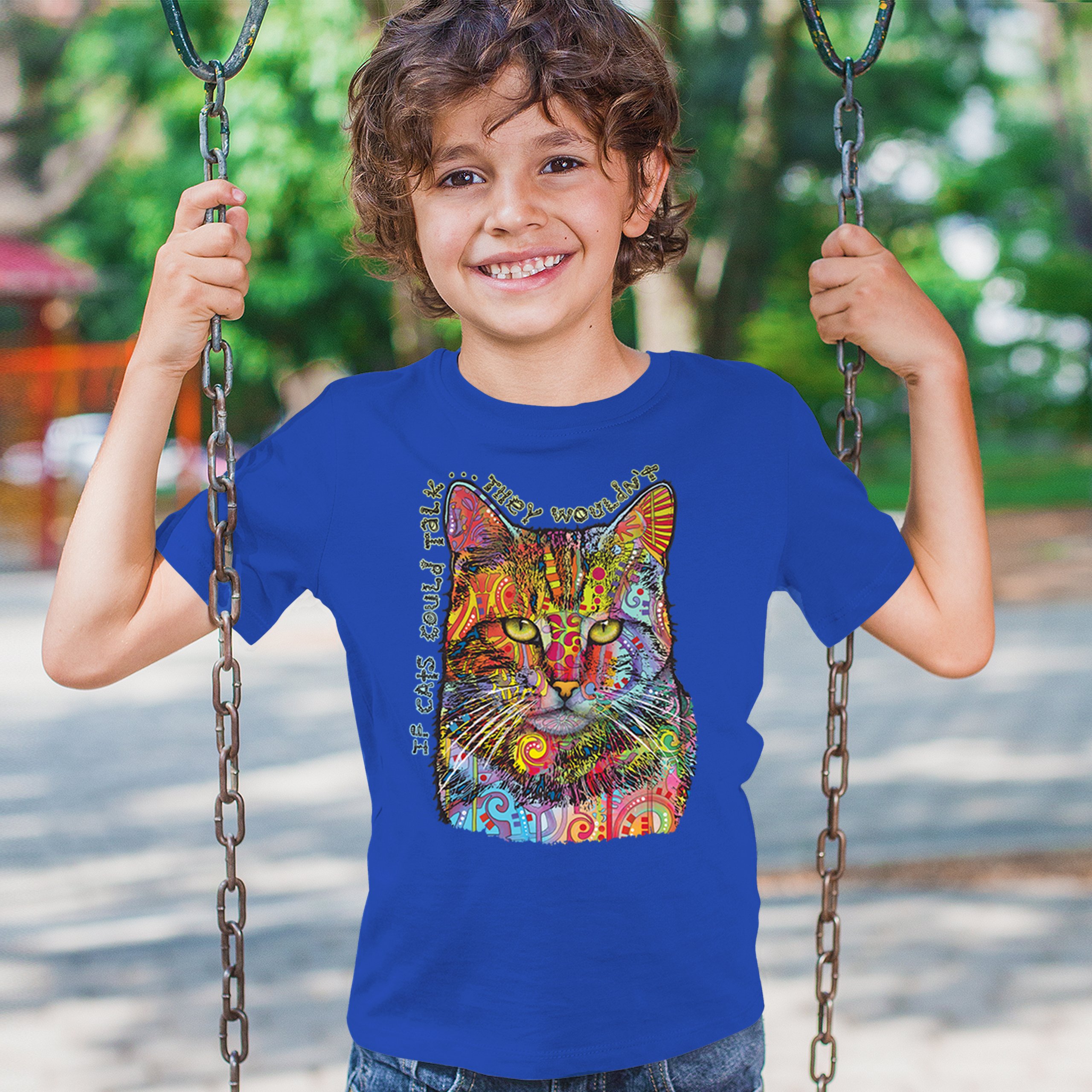 If Cats Could Talk They Wouldn't Youth T-shirt Cute Dean Russo Kids - Picture 40 of 50