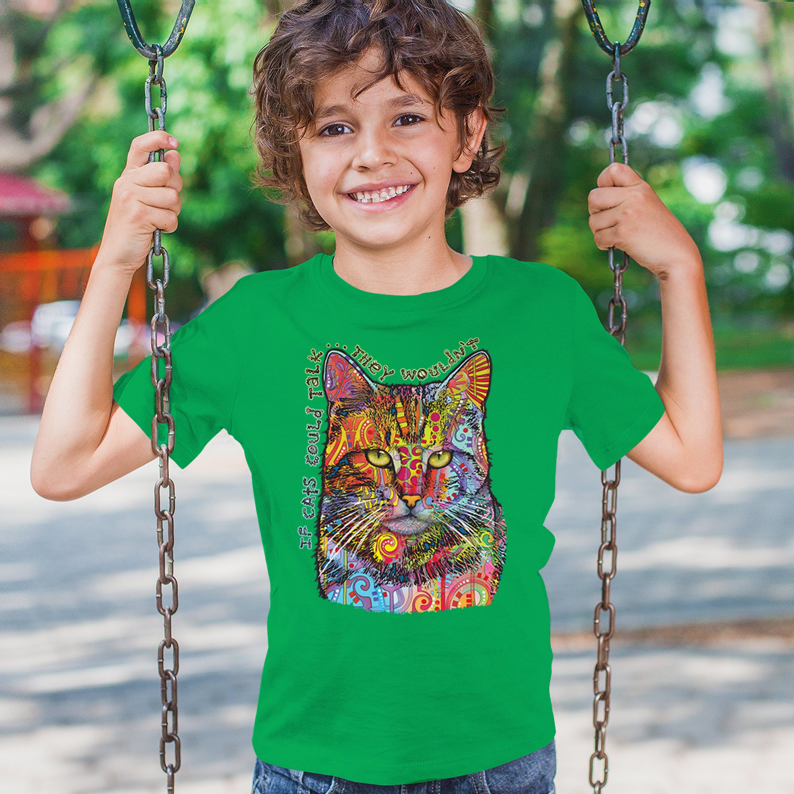 If Cats Could Talk They Wouldn't Youth T-shirt Cute Dean Russo Kids - Picture 33 of 50