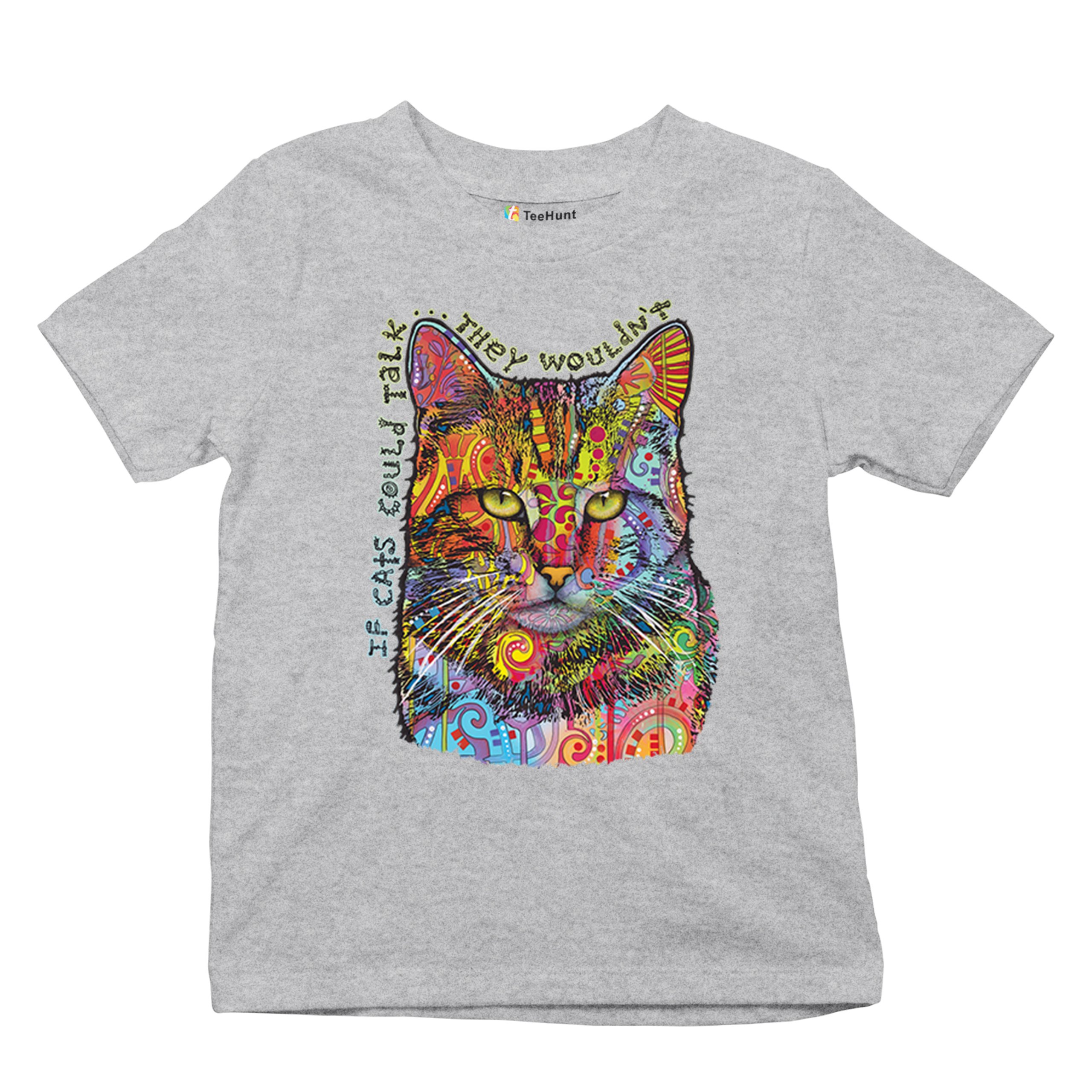 If Cats Could Talk They Wouldn't Youth T-shirt Cute Dean Russo Kids - Picture 13 of 50