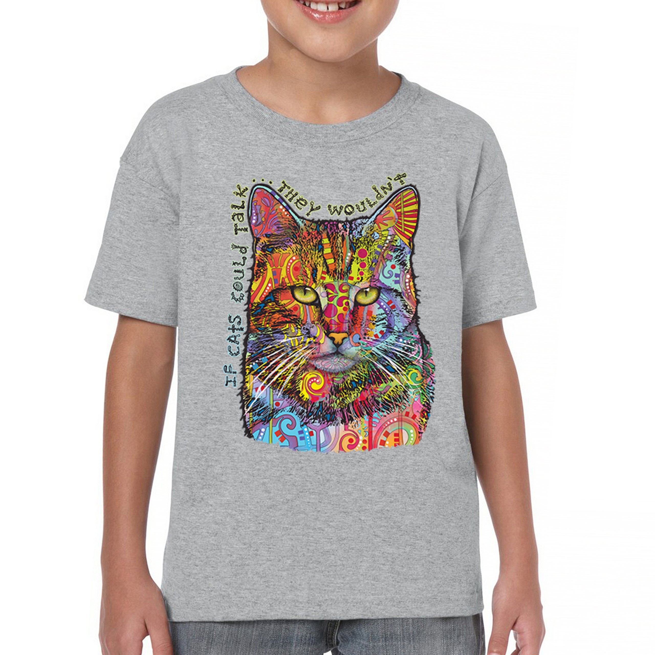 If Cats Could Talk They Wouldn't Youth T-shirt Cute Dean Russo Kids - Picture 9 of 50