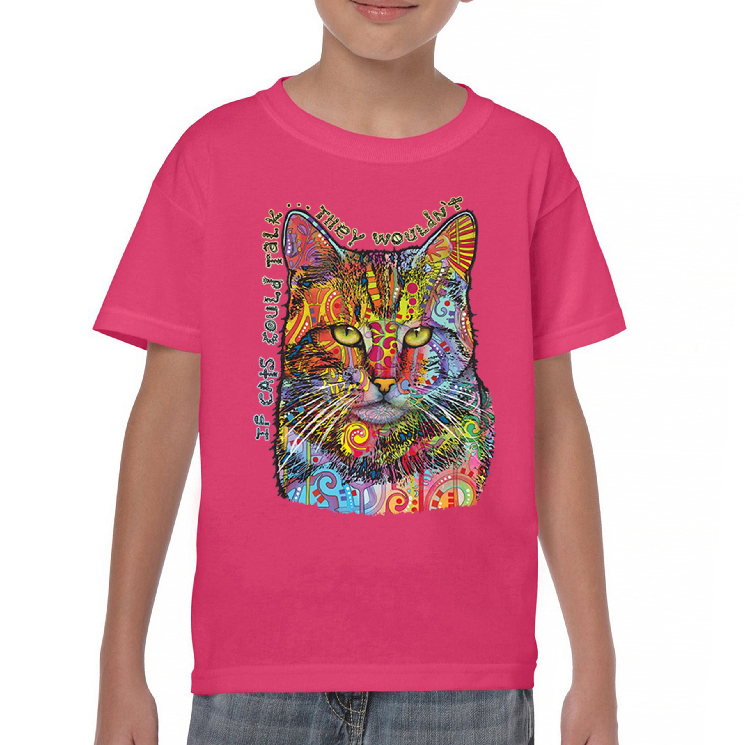 If Cats Could Talk They Wouldn't Youth T-shirt Cute Dean Russo Kids - Picture 44 of 50