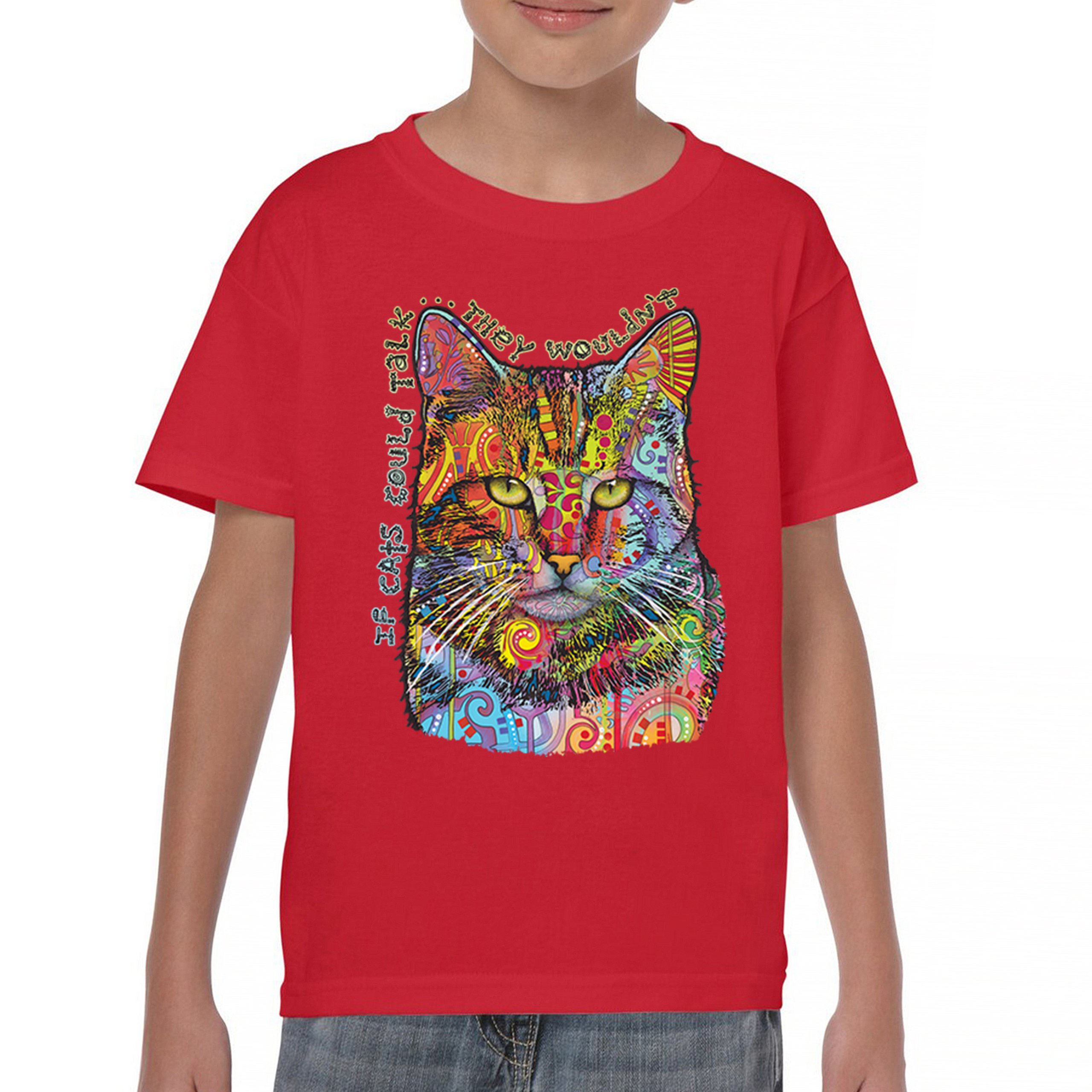 If Cats Could Talk They Wouldn't Youth T-shirt Cute Dean Russo Kids - Picture 16 of 50