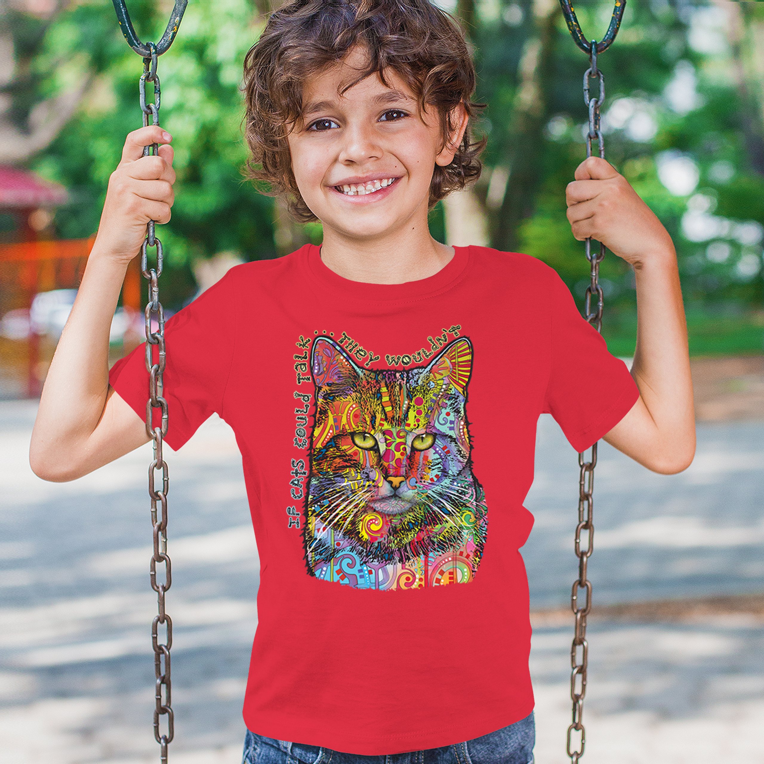 If Cats Could Talk They Wouldn't Youth T-shirt Cute Dean Russo Kids - Picture 19 of 50