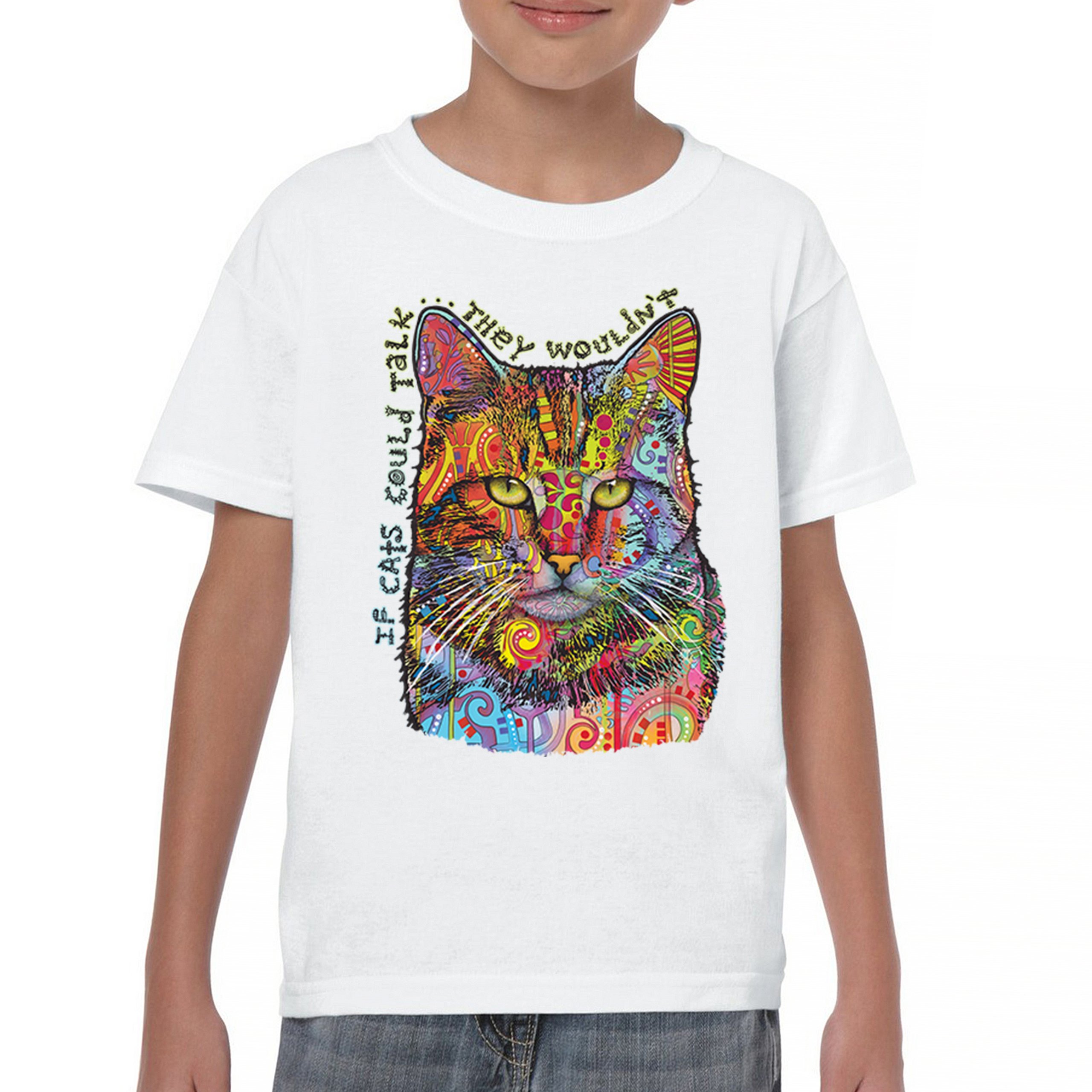 If Cats Could Talk They Wouldn't Youth T-shirt Cute Dean Russo Kids - Picture 23 of 50