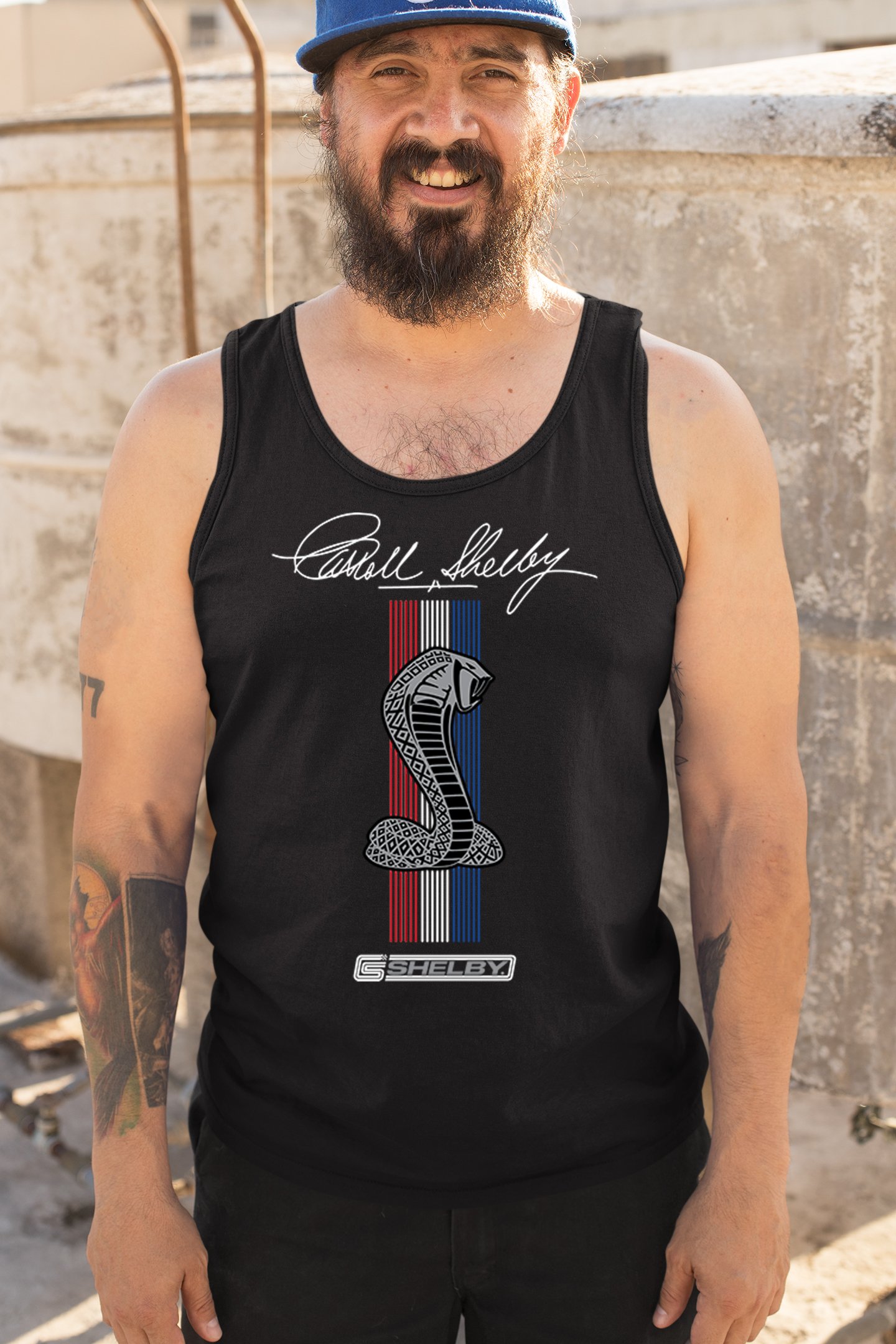 ALTRA Serbatoio con logo Shelby Cobra Mustang GT500 prestazioni alimentato da Ford top da uomo