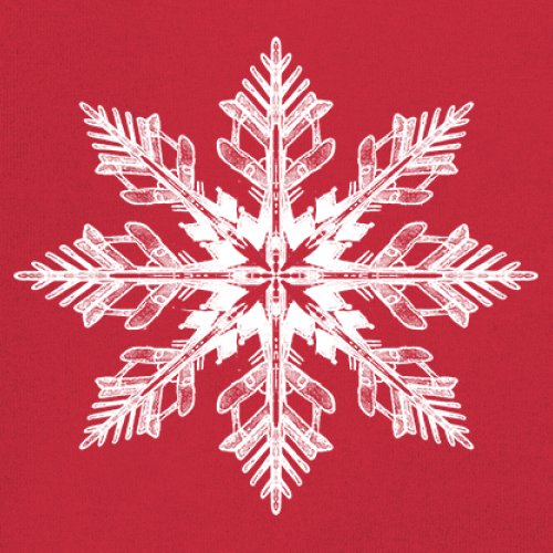 Snowflake Long Sleeve T-shirt Christmas Holiday Spirit Secret Santa Gift Idea - Picture 4 of 50