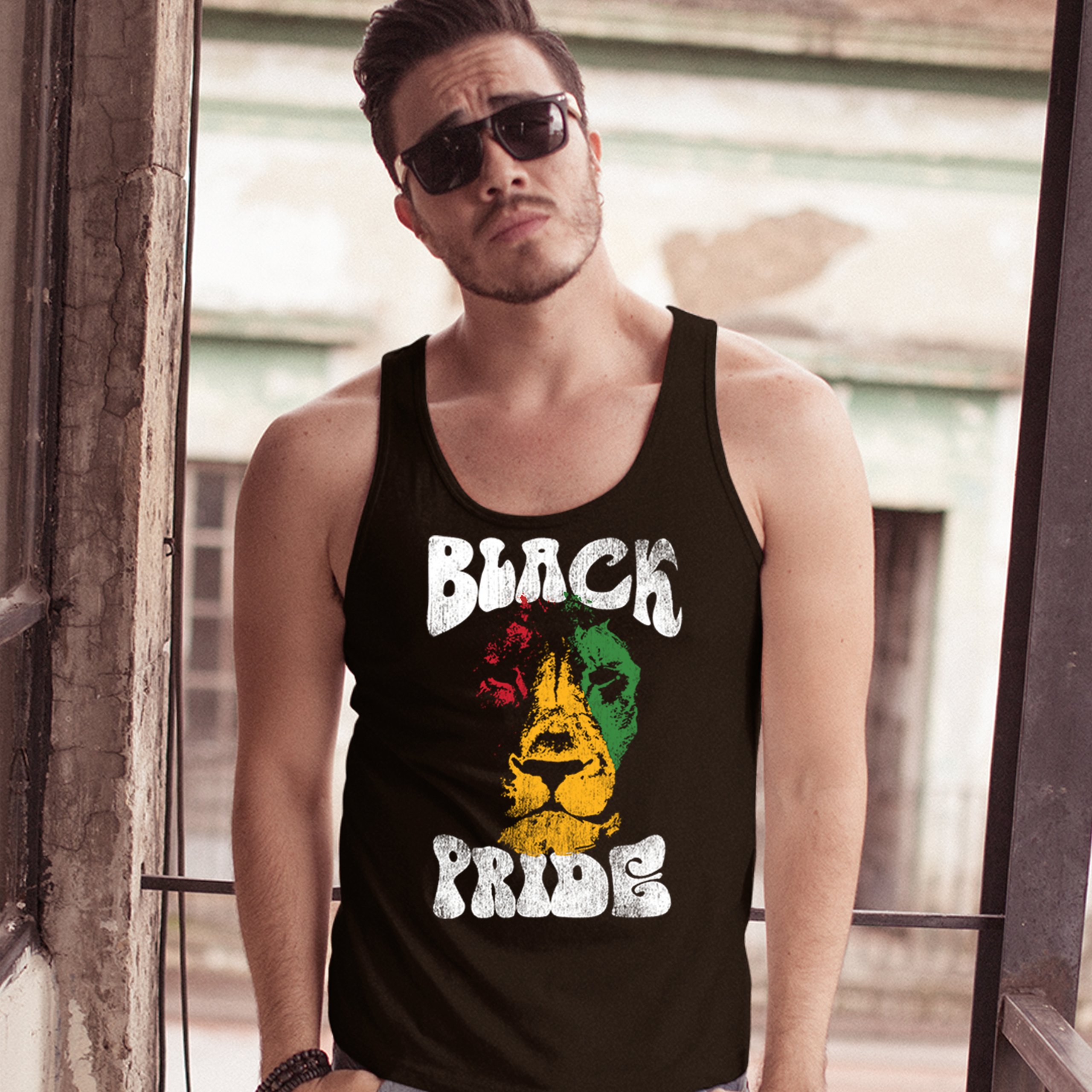 ALTRA Top da uomo Black Pride Black Culture Equality BLM Leone Africano